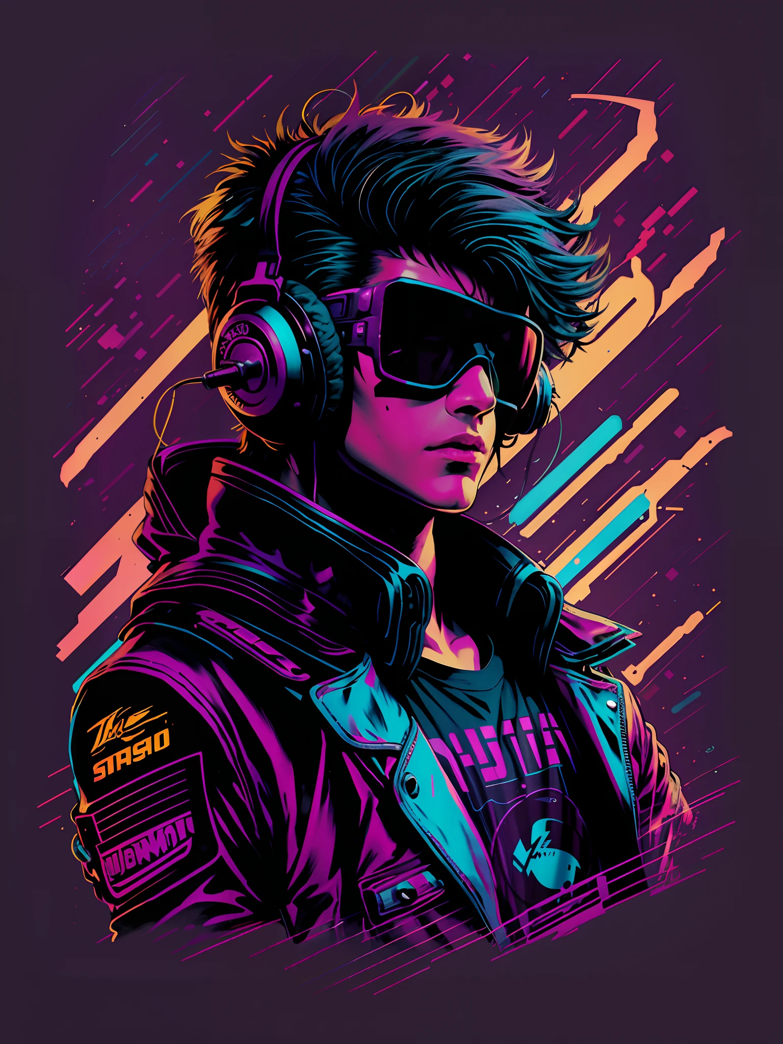 (best quality)), ((super detalhado)), ((master part)), fotografia, cena: equipped radio studio, tema: character: buffalo, allure: DJ com fones de ouvido e microfone, Action: homem , face expression: Expressivo, contains vinyl records, perspectiva: estilo cyberpunk synthwave, Beautiful girl, surrounded by colorful soap bubbles, , Punk rock, DJ homem, Radio Jovem Techno, trilhas leves, and metal lines
Imagine a breathtaking photo taken with the utmost precision, featuring an equipped radio studio. The theme revolves around a unique character: a buffalo taking on the role of DJ, Vestir fones de ouvido e segurar um microfone. The buffalo DJ is caught in the middle of an energetic dance, displaying an expressive facial expression. The studio itself is adorned with a collection of vinyl records, symbolizing a deep love for music. The scene is bathed in a catchy cyberpunk synthwave style, com cores vibrantes e elementos futuristas. O DJ, um homem impressionantemente bonito, is at the center of the composition, surrounded by a fascinating array of colorful soap bubbles. This remarkable work of art, uma verdadeira obra-prima, is a collaborative creation of Jeremy Mann and Sandra Chevrier, perfectly blending the punk rock aesthetic with the vibrant atmosphere of a young techno radio. The image is accentuated by dynamic light bands and metallic lines, adding an extra layer of visual allure.
Ademais, the photo provides a full-body view of the DJ, featuring its complete configuration with a state-of-the-art sound system and a comprehensive CDJ configuration, ensuring an immersive and authentic DJ experience.