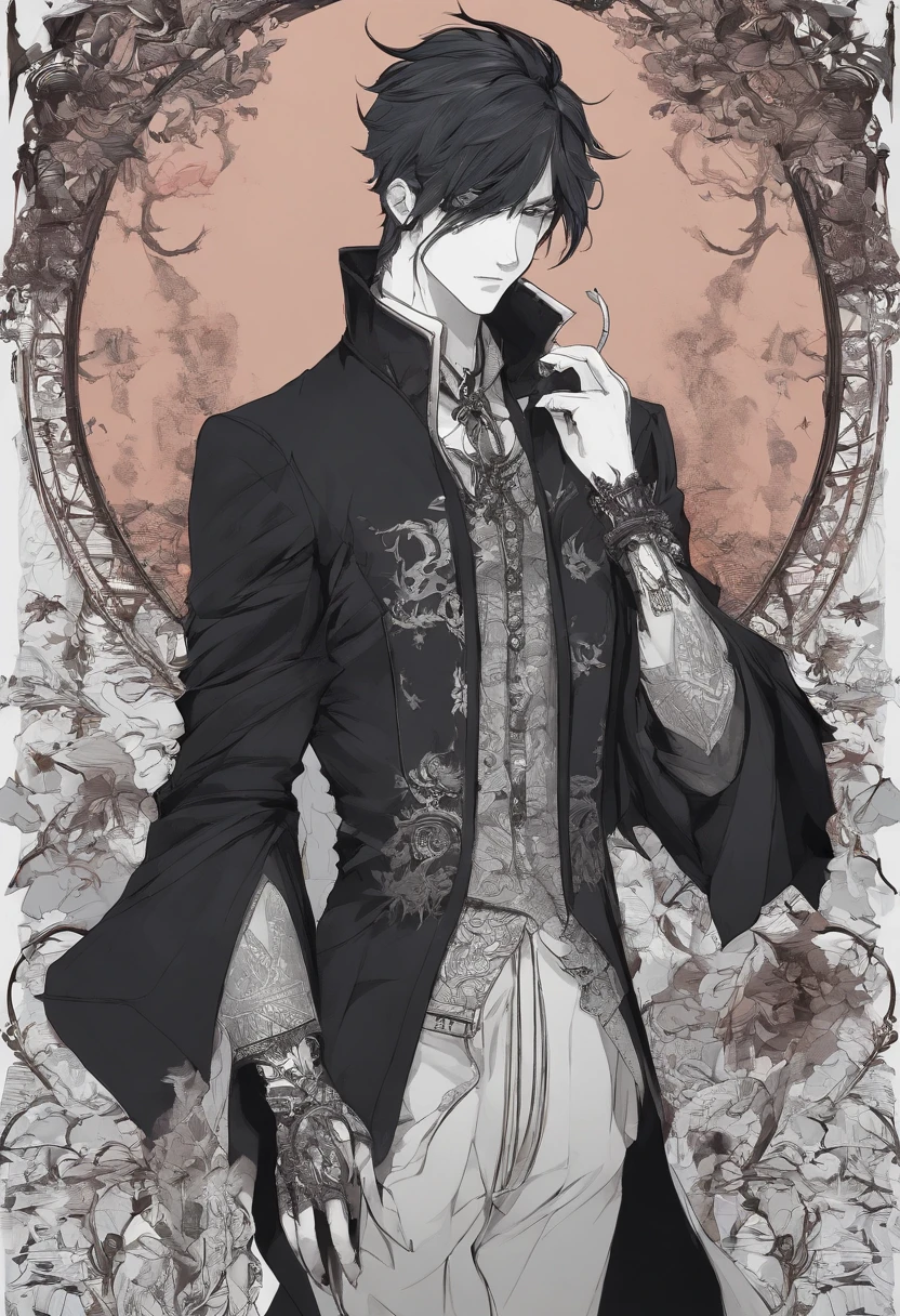 garoto, male gender, standing up pose, wearing sweatpants, e blusa grande. Estilo anime Shounen.