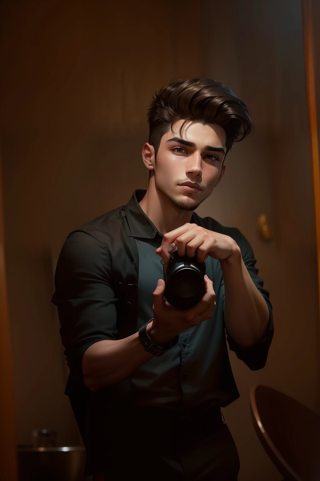 A handsome and attractive looking boy, realistic face, realistic hairstyle