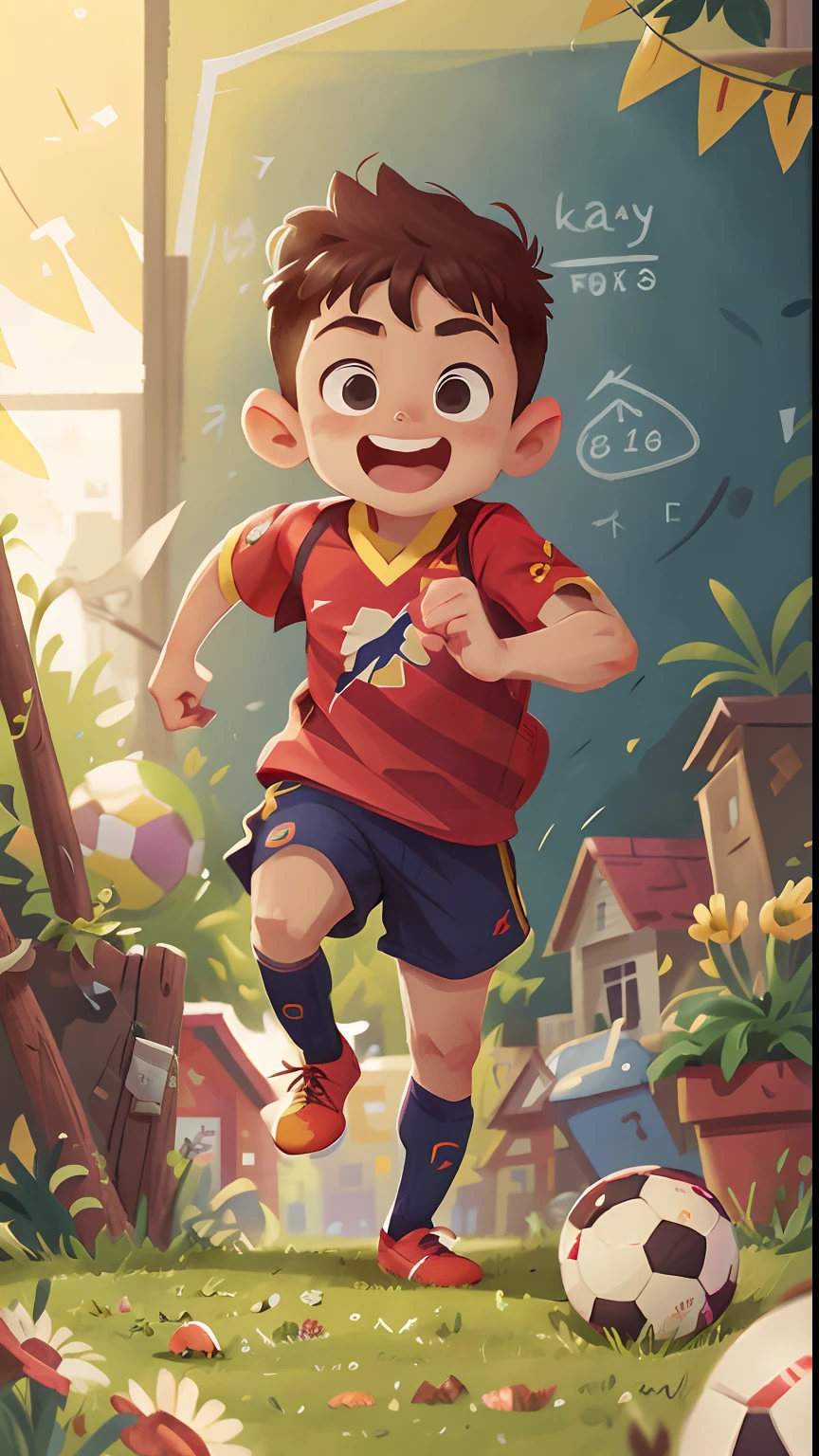 young cute christiano ronaldo with a soccer ball, manly build, School playground,cheerfulness,rejoice,Perfect quality,Clear focus(Clutter - home:0.8), (tmasterpiece:1.2) (realisticlying:1.2) (bokeh) (best qualtiy) (detailedskin:1.3) (complexdetails) (8K) (detailedeyes) (Sharp focus),(having fun)