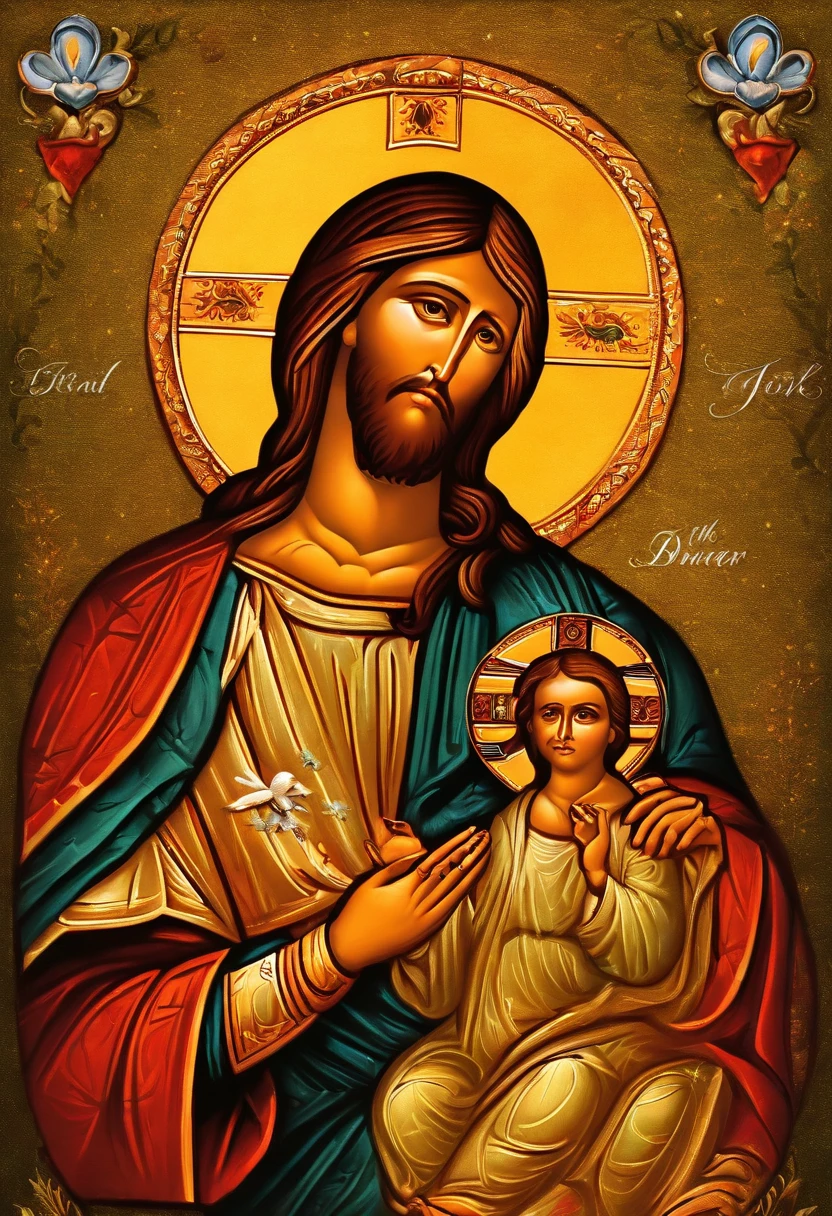 Por favor, create a high-definition image of Jesus Christ with a focus on your bust, em um ambiente sereno e inspirador, where He radiates love and compassion. A imagem deve capturar Sua bondade e divindade, com cores suaves e uma atmosfera de paz. Make sure the image is detailed and suitable for large-format printing.