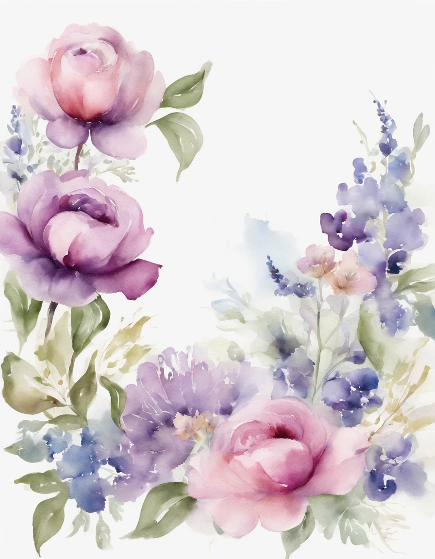 Design an invitation card with a touch of French provincial elegance. Use pastel colors like lavender and pale blue, incorporate delicate floral patterns, and choose a script font reminiscent of French calligraphy.