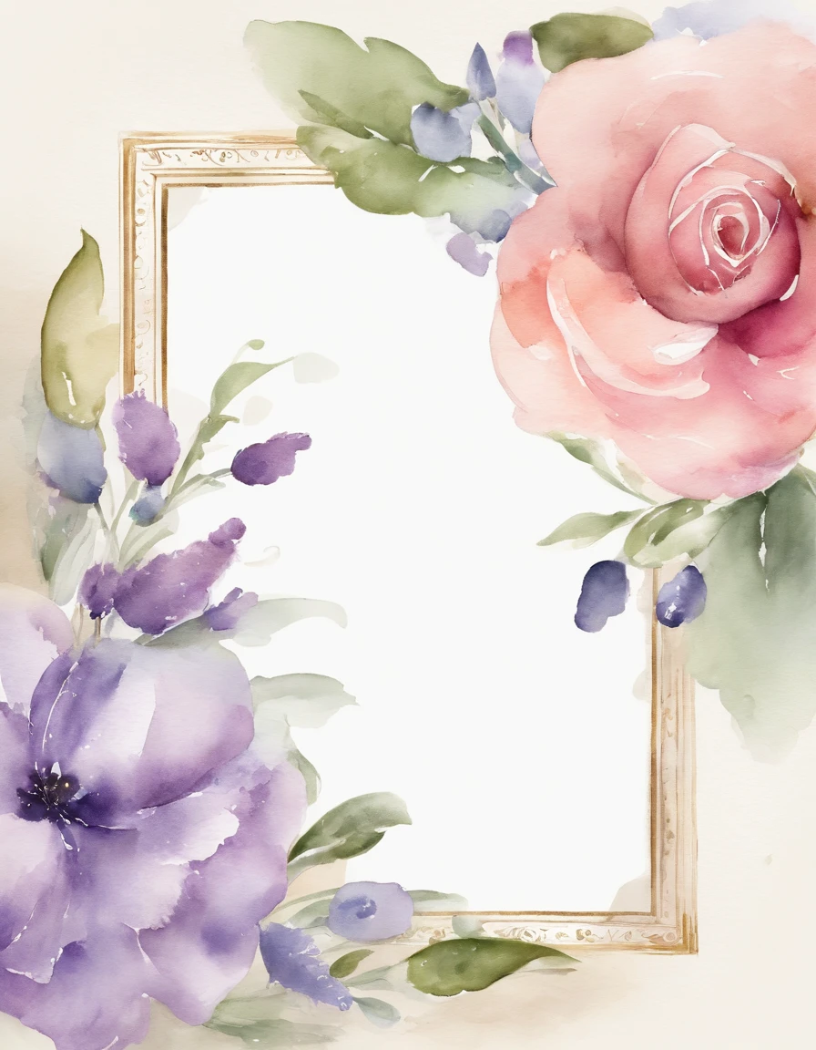 Design an invitation card with a touch of French provincial elegance. Use pastel colors like lavender and pale blue, incorporate delicate floral patterns, and choose a script font reminiscent of French calligraphy.