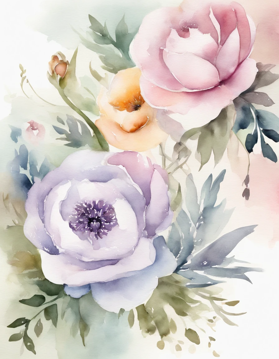 Design an invitation card with a touch of French provincial elegance. Use pastel colors like lavender and pale blue, incorporate delicate floral patterns, and choose a script font reminiscent of French calligraphy.