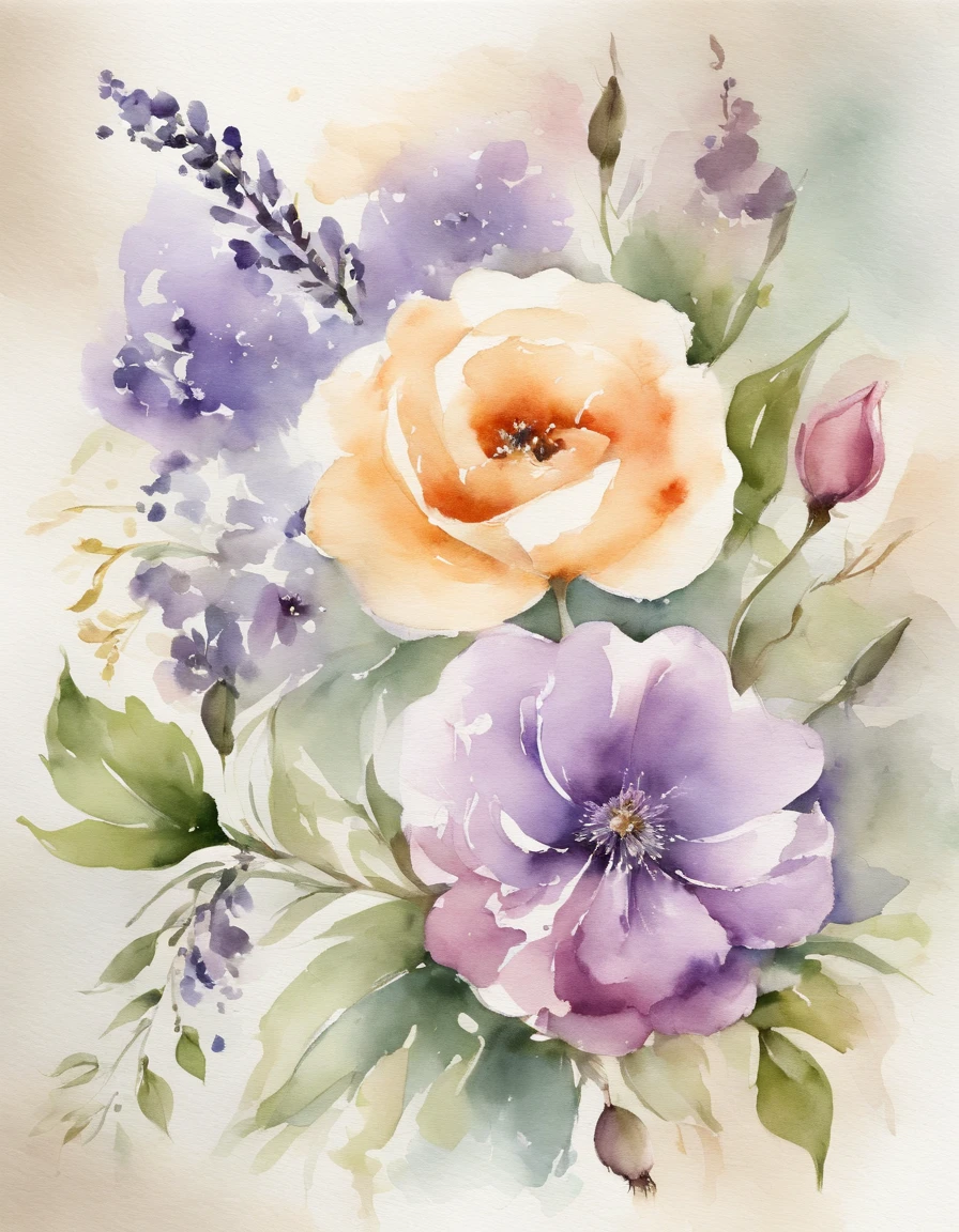 Design an invitation card with a touch of French provincial elegance. Use pastel colors like lavender and pale blue, incorporate delicate floral patterns, and choose a script font reminiscent of French calligraphy.