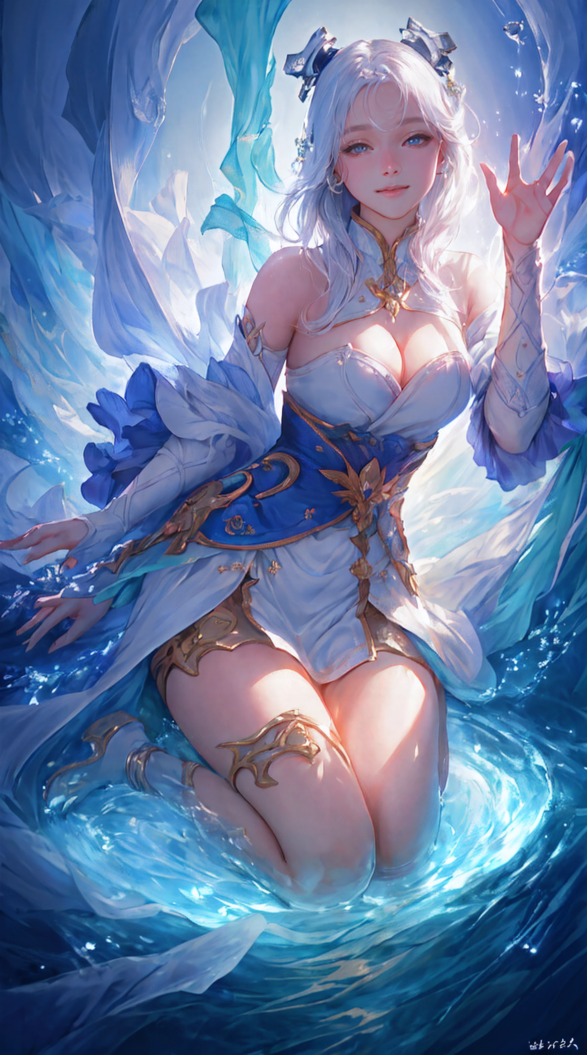 Best quality, masterpiece, ultra high res, (photorealistic:1.4), raw photo,(highly detailed:1.3),full body,large breasts,seiza,closed mouth,light smile, Ultra-detail,(highres:1.1),best quality,(masterpiece:1.3),cinematic lighting,full body