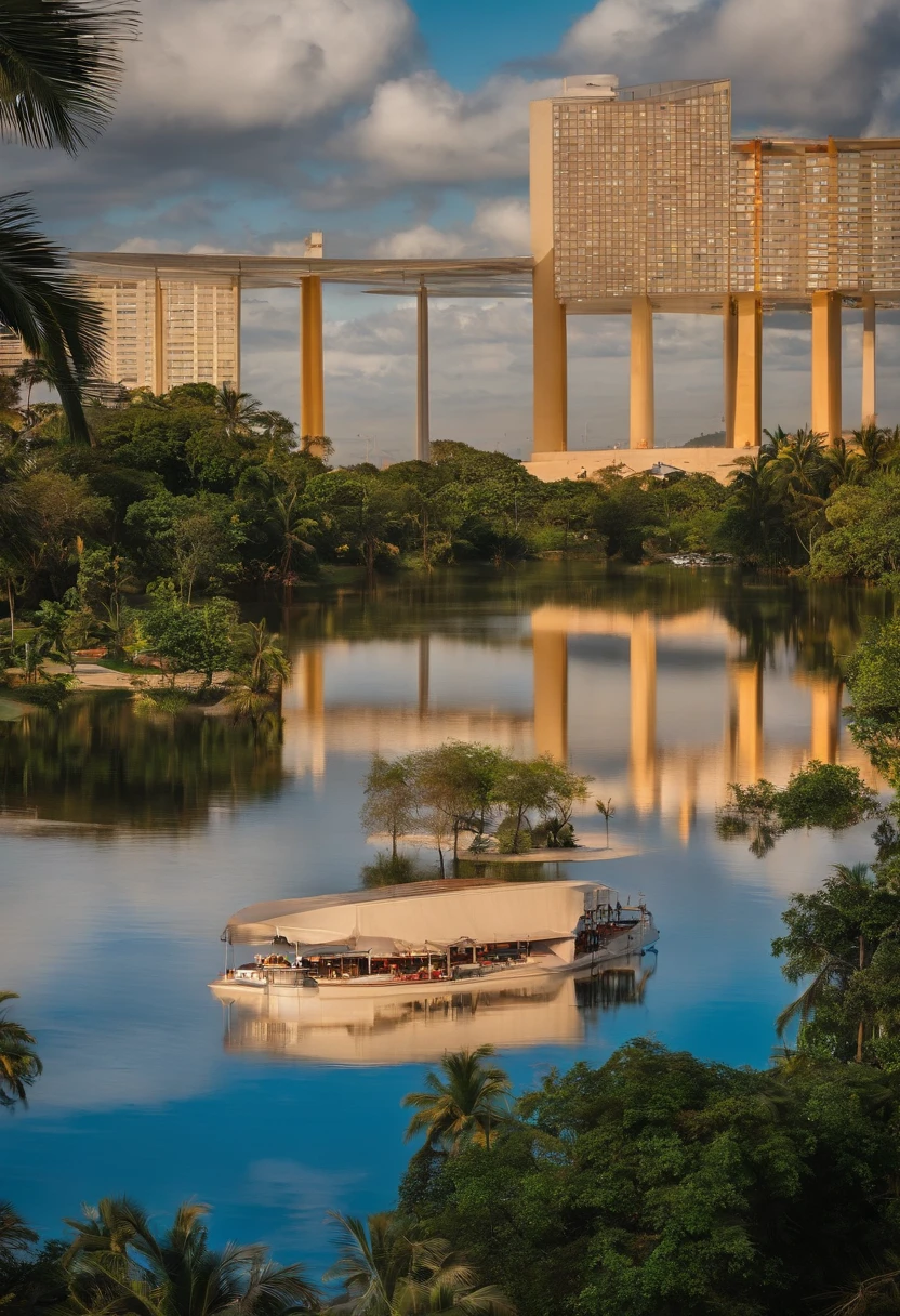 Imagine the city of Macapá, Brazil, taking place an academic day at the Federal University of Amapá with the theme the future of work;