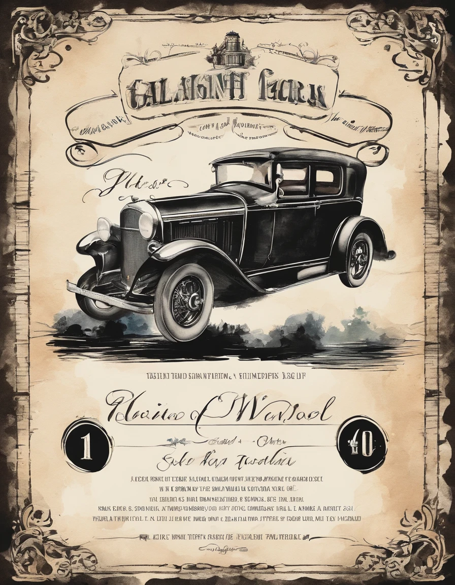 Design a vintage invitation that transports couples back to the glamour of Old Hollywood. Use black and white imagery, film reel motifs, and a font style reminiscent of movie credits.