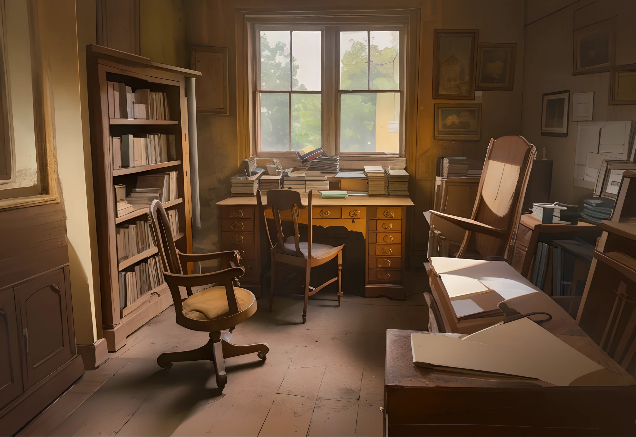 An old study room