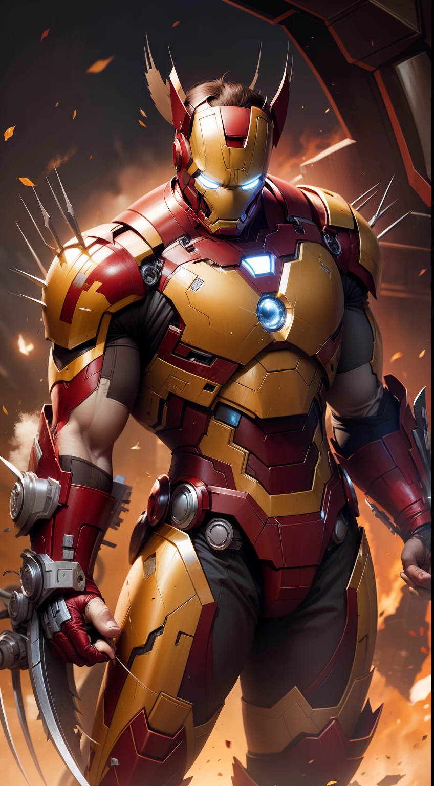 Mashup wolverine + iron man