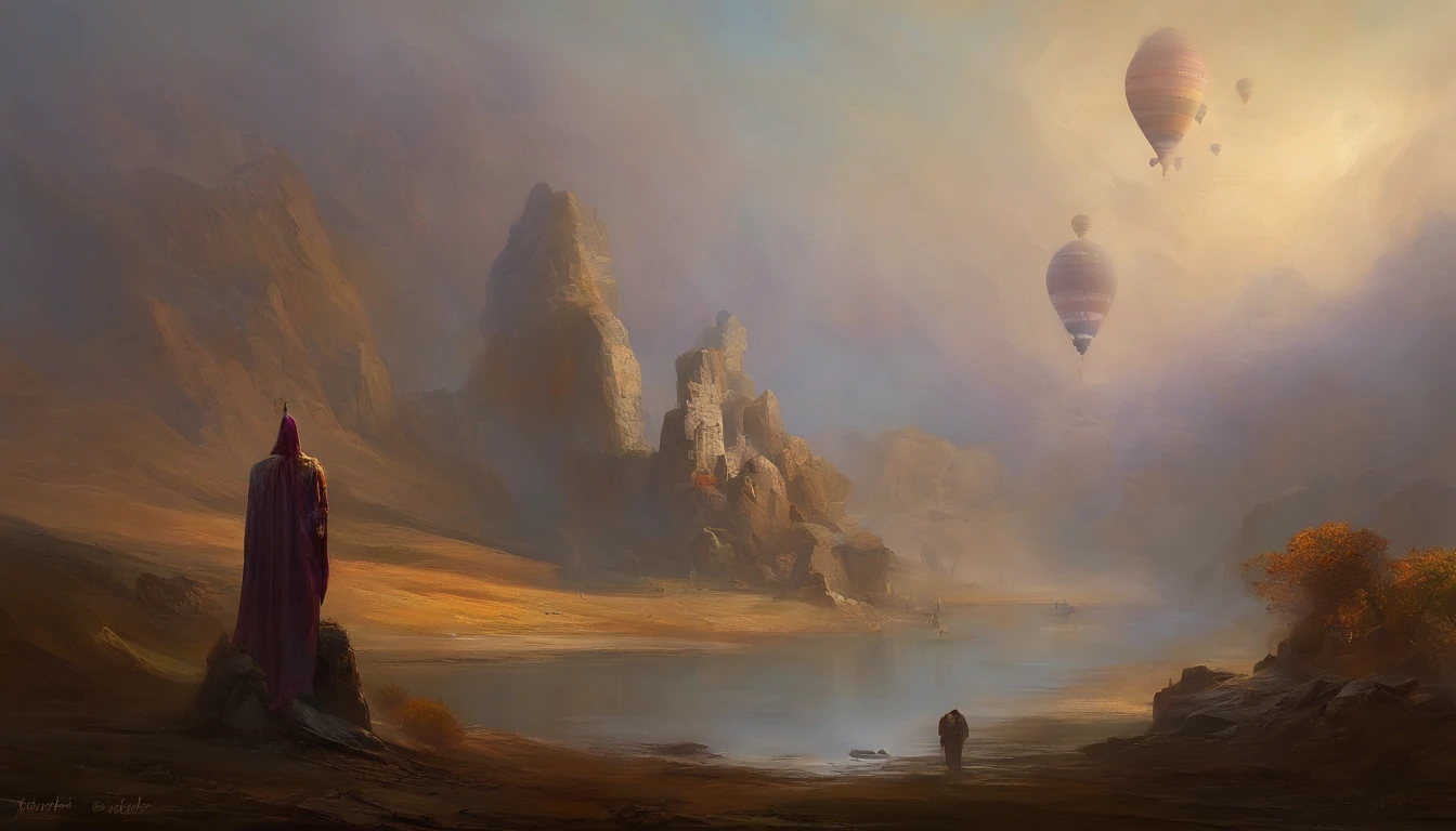 Stuart Lippincott style,God Online,in awe,Light,The sacred world,Floating huge futuristic statues,Skysky,Awe-inspiring and peaceful,Detailed composition,Subtle geometric elements,refuge,Fresh and soft atmosphere,amber hues,A huge statue surrounded by villains,Fluid,Powerful,Small size,Yuri Shudov style,Philip McKay style,Works of masters,超詳細,HighestQuali,8K