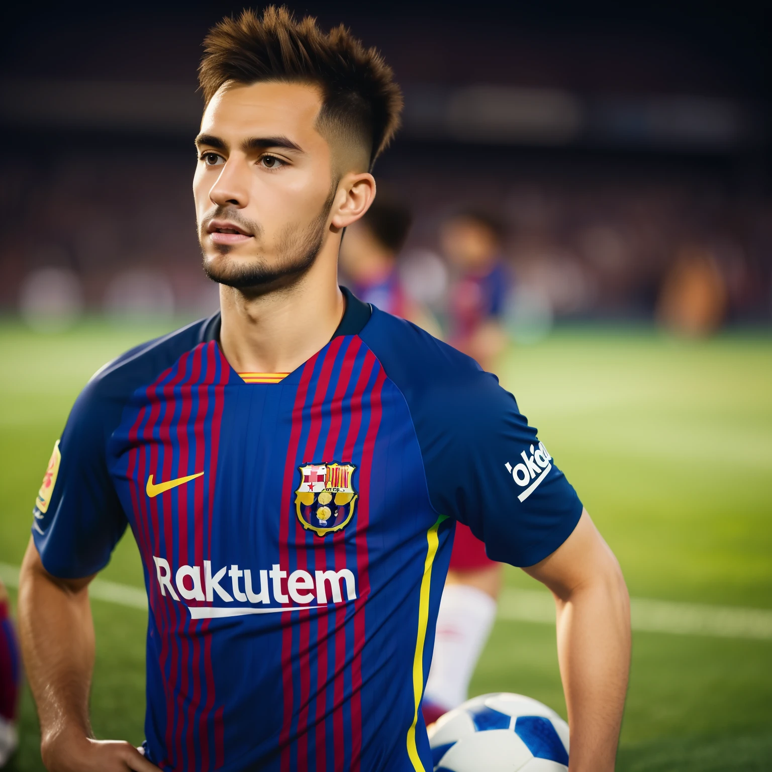 Soccer Player in Barcelona