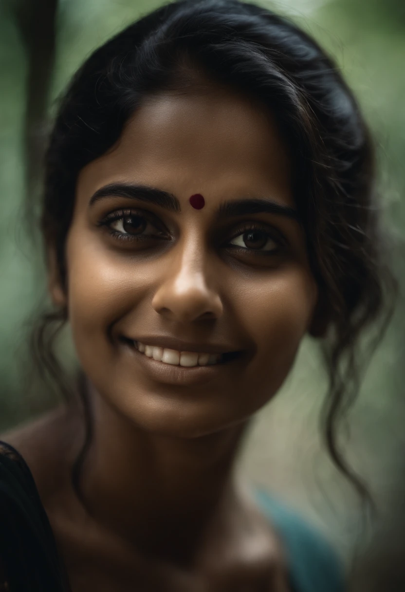 Visualize a young Indian woman, wearing no clothes,