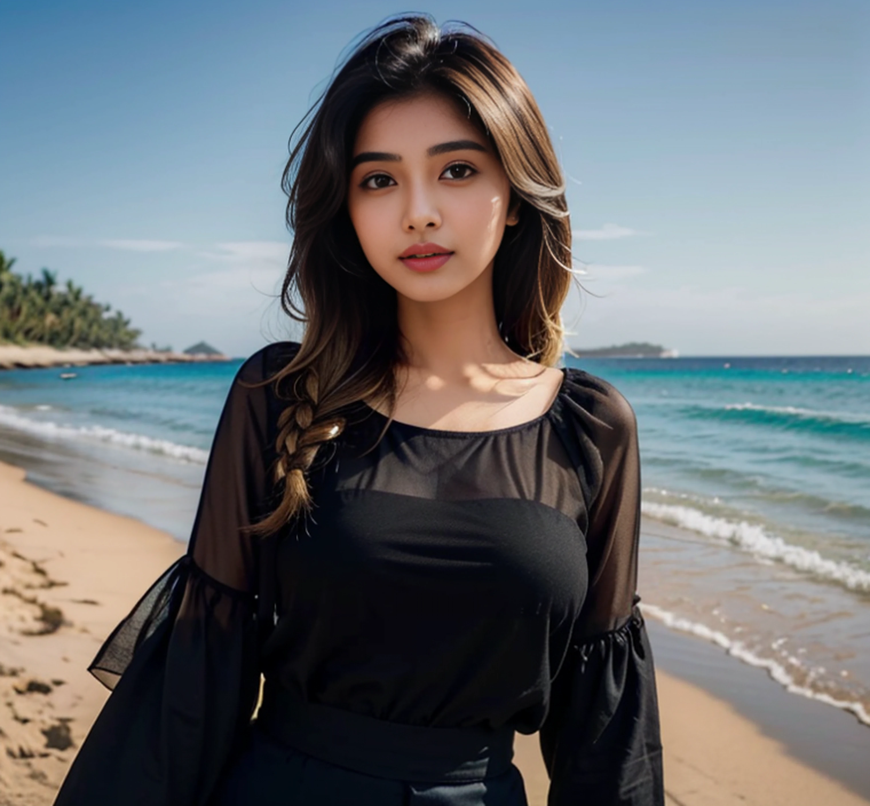 araffe woman standing on a beach with a black top, beautiful asian girl, beautiful south korean woman, beautiful asian woman, gorgeous young korean woman, beautiful young korean woman, beautiful young asian woman, a young asian woman, asian girl with long hair, south east asian with round face, photo of a beautiful woman, anime thai girl, young asian woman