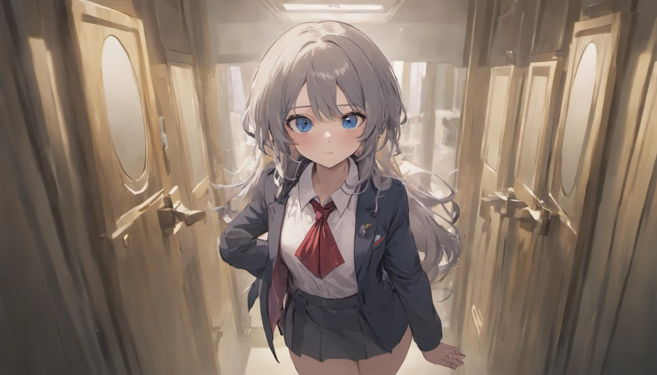 Crowded train、One pretty woman、Many passengers、Best image quality、High resolution、masterpiece、super high quality、Lori、Girl ,Silver Hair, Bright Blue Eyes, Mid-chest,Red bow tie, Dark blue pleated skirt, Long sleeve shirt, Dark Blue Vest、Blushing、4K quality、Reached orgasm、、Heavy breathing、From directly below、From directly below、1 personの女の子, Raise your arms, 1 person, {{{The guy put his hand on the girl's crotch}}}, Inside the train, Crowded, Crying face、（Affirmative prompts）
(1 Girl)++, (masterpiece)+++, (Highest quality)+++, (Super cute)+++, , (Roll up your shirt), Out of place bra ,arched back, Crowded train,  (Many men standing behind a girl )++, Dynamic pose, Dynamic hand movements, (Grab your chest)+++, A man grabs a woman's arm , (Hands frying), (Floating Hand), (Grab from behind),