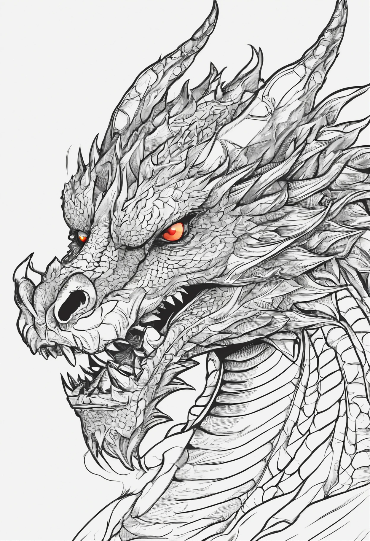(Dragon celestial dorado) con (ojos penetrantes de color rojo),primer plano soltando (fuego de sangre) por la nariz,escamas bulumetricas,alta calidad,8k,muchos detalles,paticulas de fuego,alas,4patas,garraz manchadas,oro,peligro,fuego,dientes filosos,dragon gigante,colosal,amenazante,imponente,escamas azules