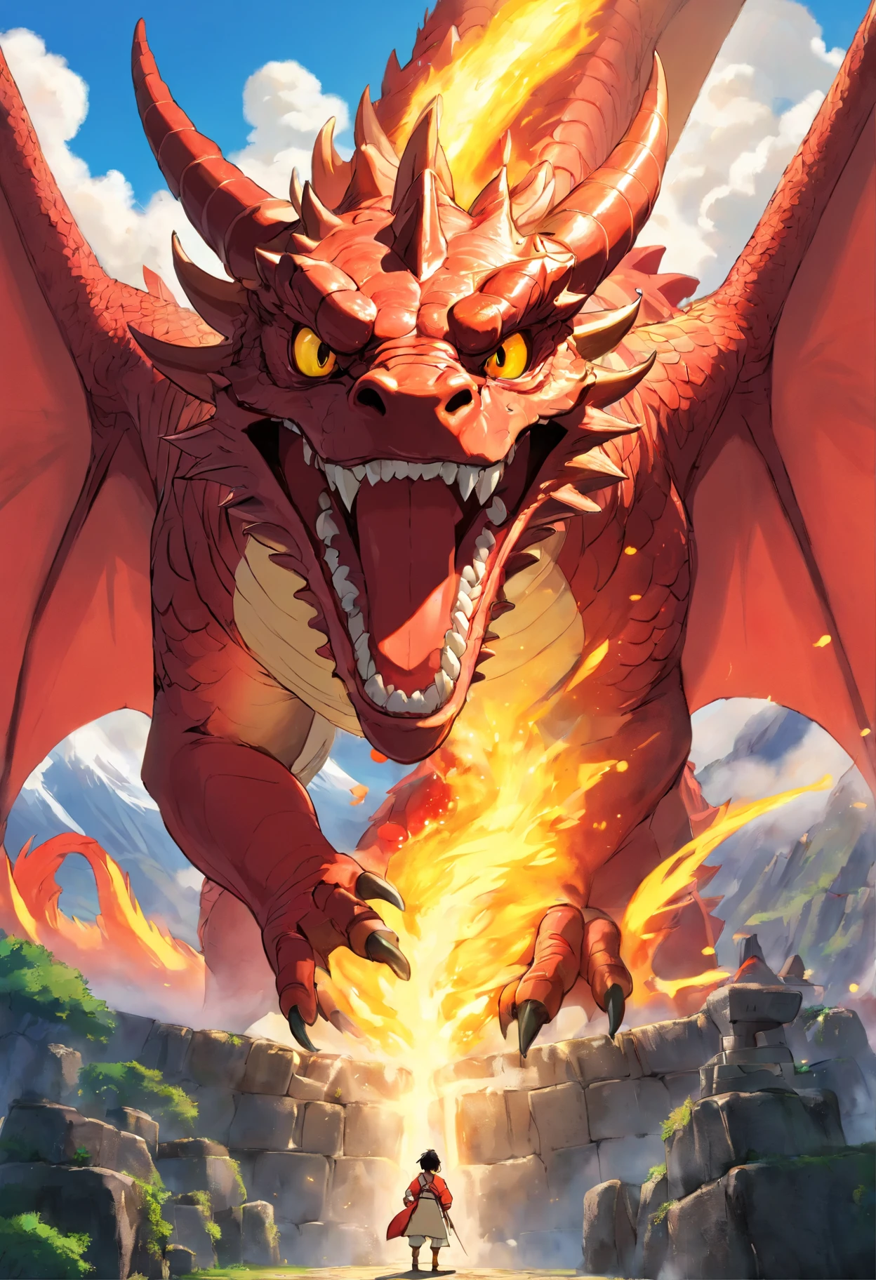 (tmasterpiece), (Best quality at best), Cinematic quality,Rendered by Octane,Ultra-detailed details,Cloud dragon composed of white clouds,Huge Chinese dragon,Slender dragon body,body of revolution,Dragon tail,Dragon's Horn,dragon claw,