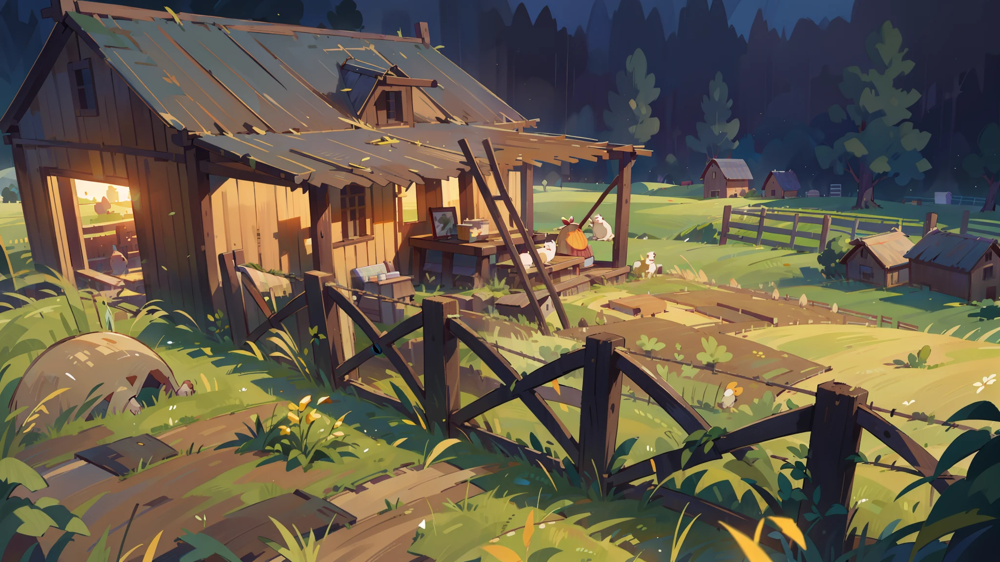 (best quality,4k,8k,highres,masterpiece:1.2),ultra-detailed,(realistic,photorealistic,photo-realistic:1.37),HDR,UHD,studio lighting,sharp focus,physically-based rendering,professional,vivid colors,bokeh,landscape,lonely,peaceful,serene,tranquil,quiet,harvest,fields,agriculture,bountiful,crops,farm,farmer,scenic countryside,pastoral,fenced,isolated,remote,gentle rolling hills,farmland,sunset golden hour,golden sunlight,green meadows,peaceful atmosphere,harmonious colors,harvesting tools,rustic wooden farmhouse,verdant fields,farm animals grazing,lush vegetation,autumnal bounty,corn crops,wheat fields,abundant growth,fruitful harvest,farmland stretching into the horizon,warm and inviting ambiance,calm and soothing environment,empty farm tracks,plow furrows,soiled hands,hardworking farmer,abandoned scarecrow,peaceful solitude,stillness in the air,endless expanse of land,setting sun casting long shadows,gentle breeze rustling the crops,serenity amidst nature,undisturbed tranquility.