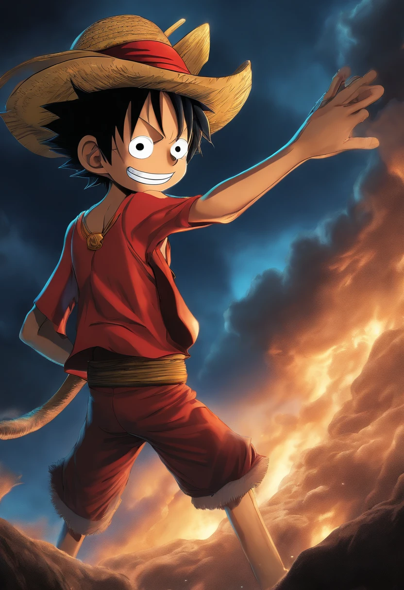 monkey d luffy, high res, ultrasharp, 8K, masterpiece,manga