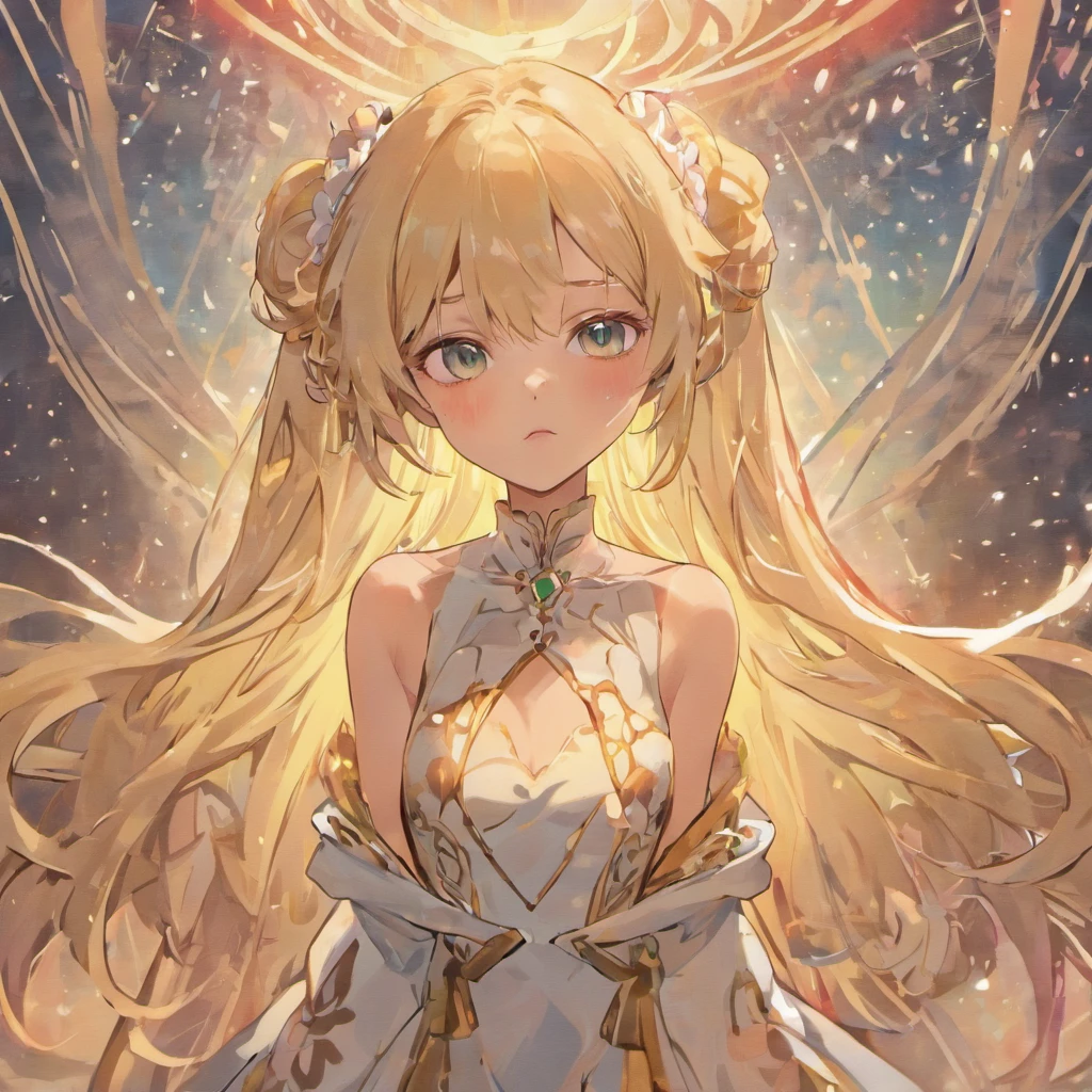 ((Best Quality)), (ultra-detailliert), ((Extremely detailed)), (Beautiful), ((Kawaii Girl)),(two side up hair)、((masutepiece)),Platinum Blonde Hair,Long hair, hair between eye, Wavy Hair, Long sideburns,Jade-colored eyes, White skin,Colossal tits、Rabbit ears,Slender body,playboy_bunny,Standing,Look Camera,One Woman,Anime