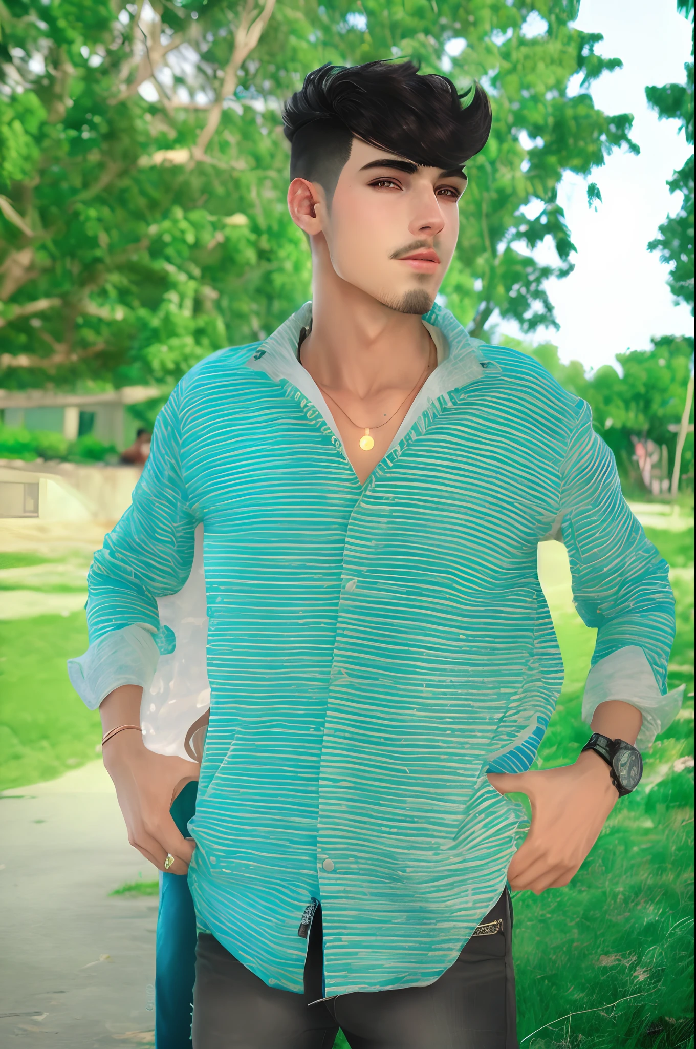 Change background cyberpunk handsome boy 8k