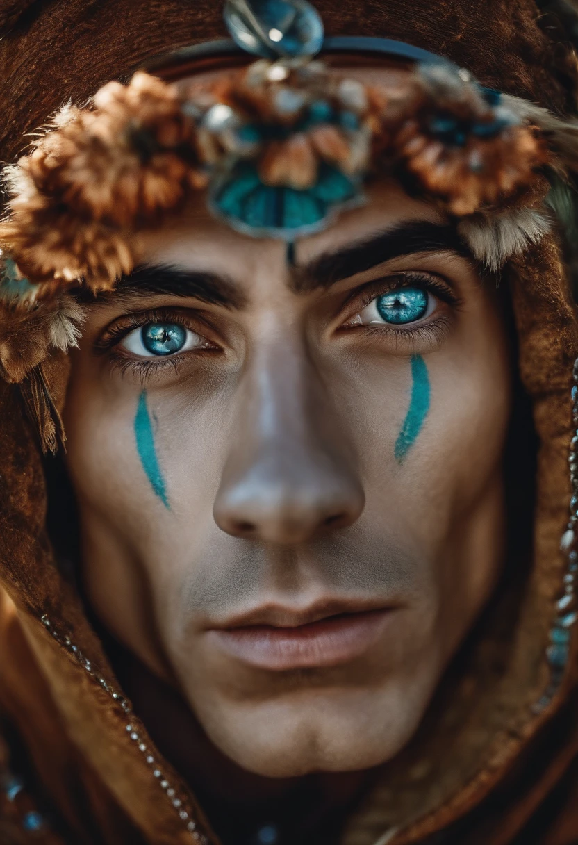 homem preocupado, anxious with critical eyes, Fundo com olhos observadores ou setas apontando para o protagonista
