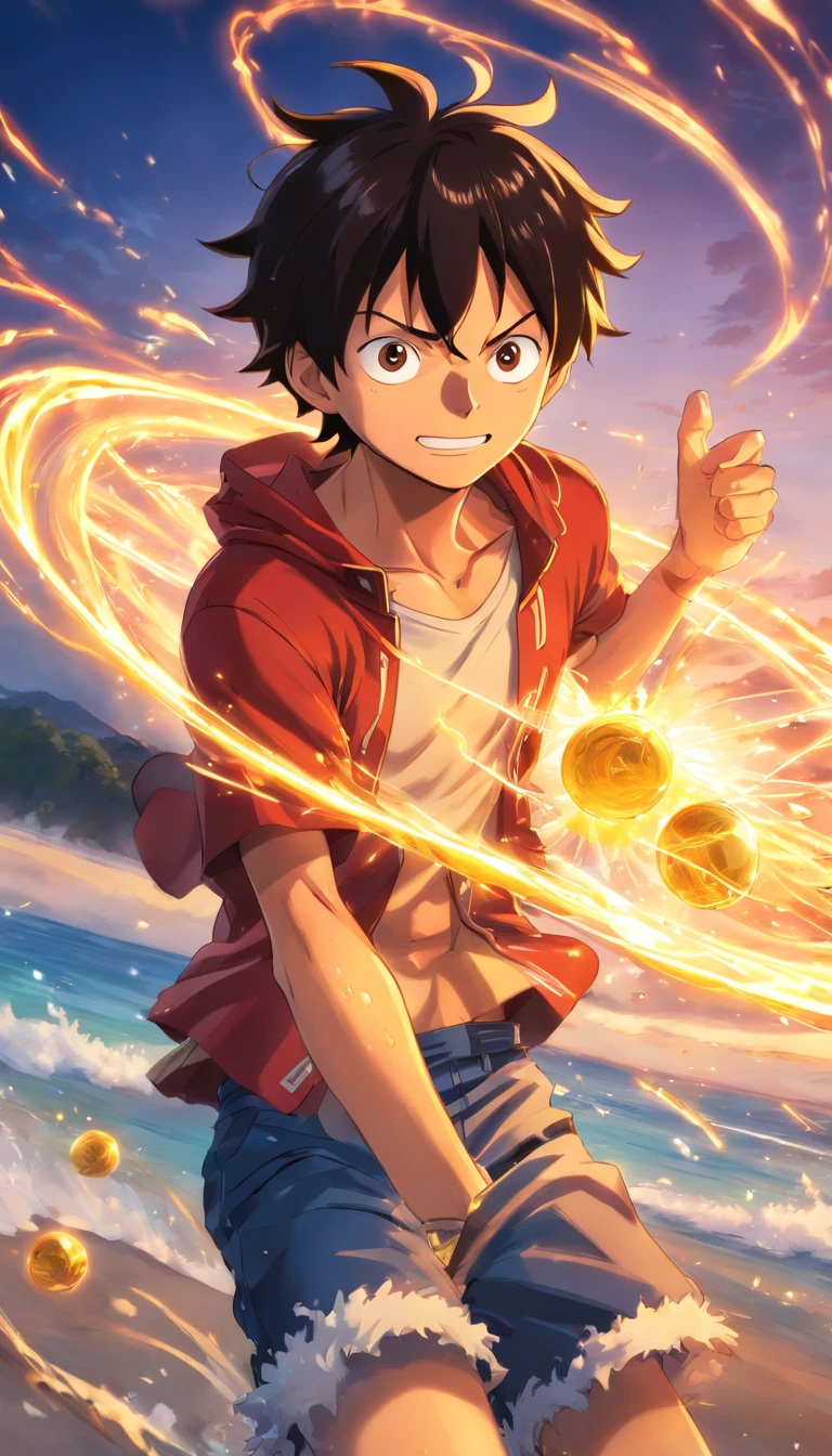 Detailed illustration of Monkey D. Luffy em sua forma de engrenagem 5