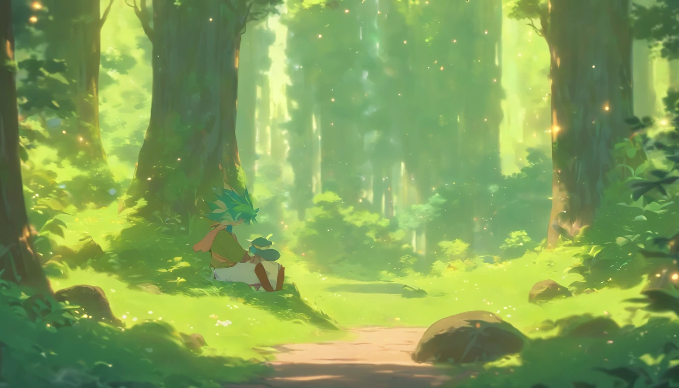 (best quality,4k,8k,highres,masterpiece:1.2),a boy meditating in a forest,serene atmosphere,natural illumination,vibrant greenery,peaceful ambiance,tranquil setting,fine art medium,detailed brushwork,majestic tall trees,gentle breeze,soft sunlight filtering through leaves,calm and focused expression,blissful state of mind,harmonious connection with nature,intense focus and concentration,stillness and tranquility,hushed surroundings,subtle play of light and shadow,dappled sunlight on the ground,serenity and serendipity,meditative posture,eyes closed in deep contemplation,serene aura,still and silent forest,feeling of solitude and oneness with nature,lush vegetation and moss-covered rocks,mystical atmosphere,nature's sanctuary,harmonious blend of earth tones and vibrant colors,ethereal and dreamlike quality,perfect balance of light and dark,subtle interplay of textures and patterns,magical and enchanting scene,harmony between human and nature.