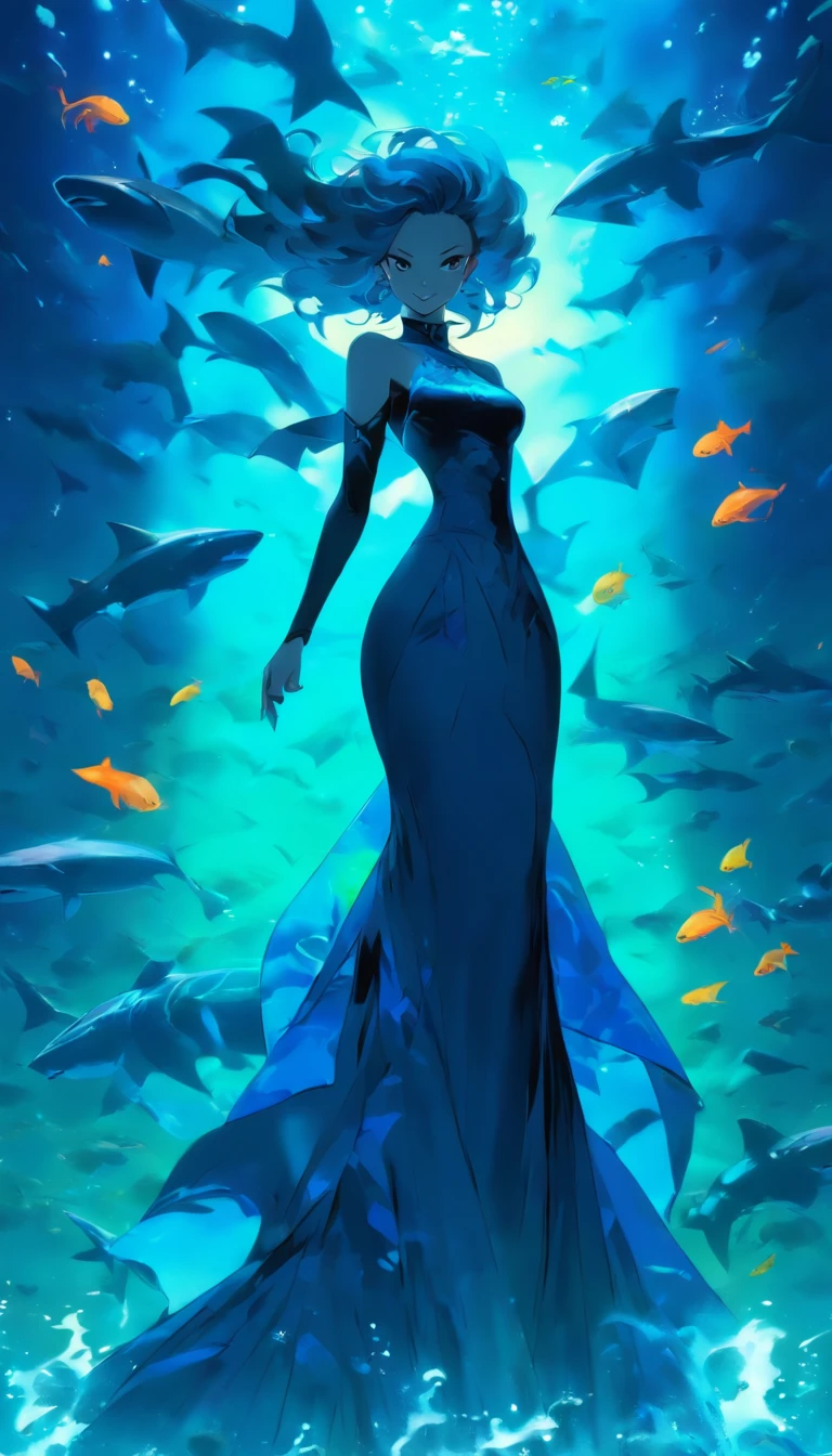 Evening dress,Lady,Black Shark Girl