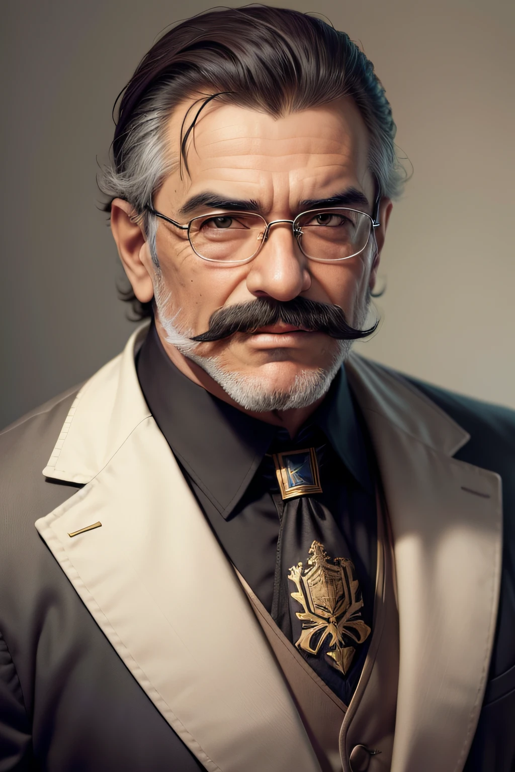 Escritor brasileiro dos anos mil novecentos e dez , with medium mustache and no beard