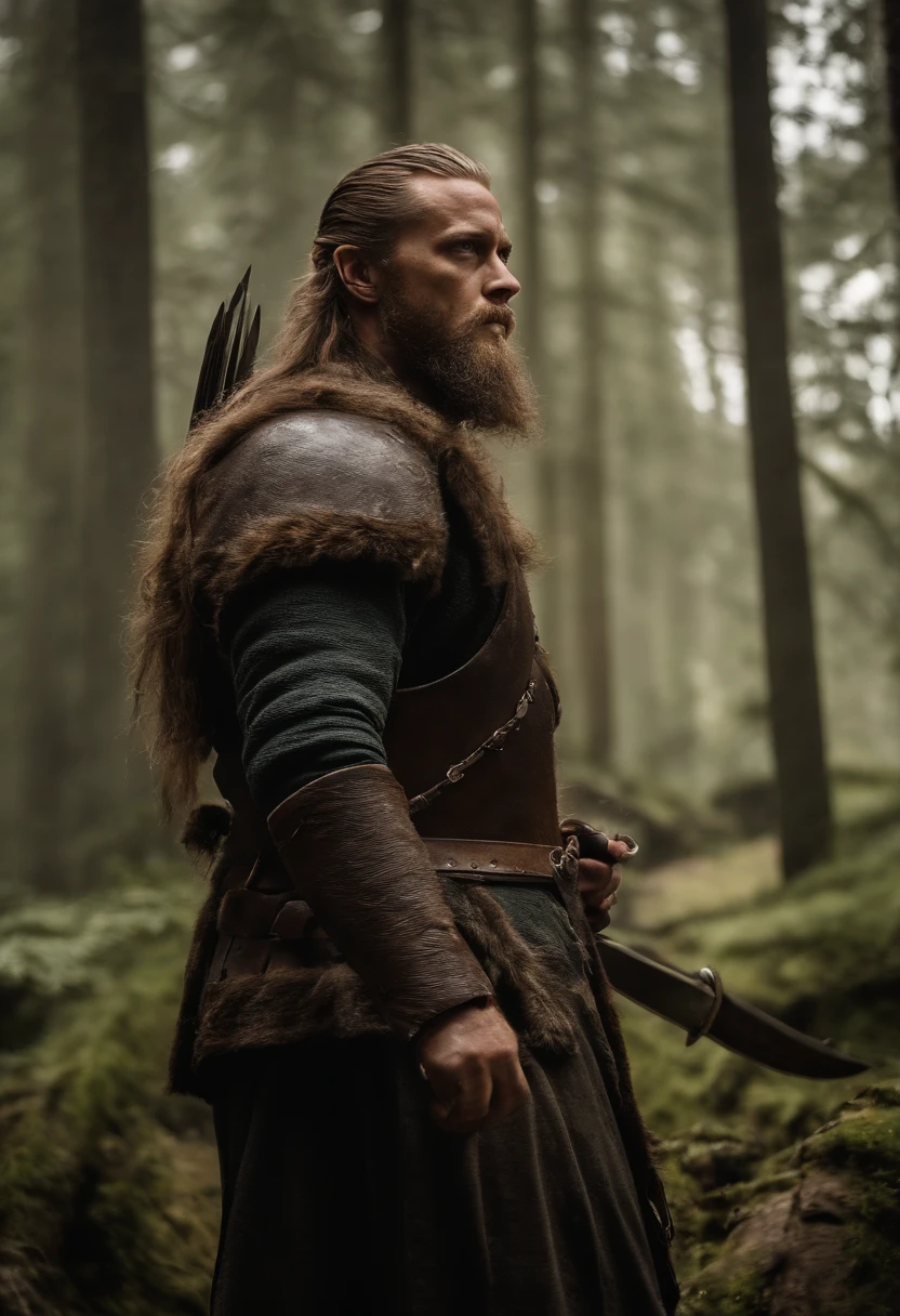 Imagem de Ragnar em um confrontocom espada com o Soberano Fro