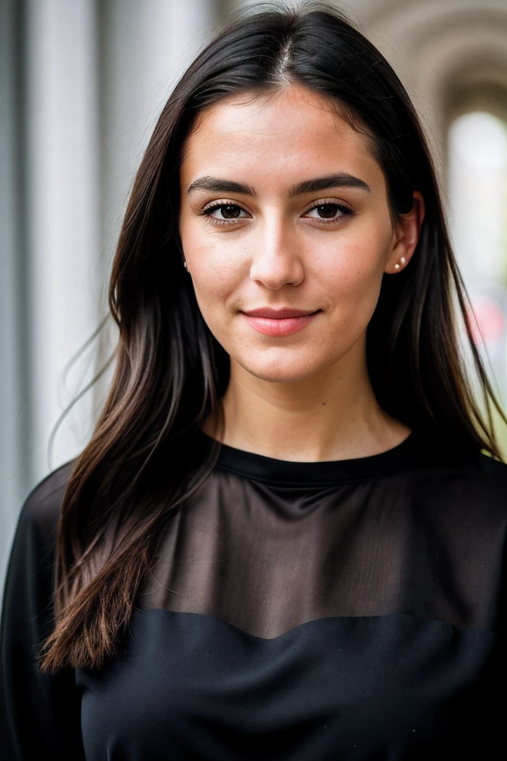 Instagram-Foto, Nahaufnahme Gesicht 1.4f, bookeh effect, Foto von 23 Y.o Chloe, blasse Haut, (smil:0.4), Harte Schatten, (10, RAW-Foto, Top quality),realistisch, Frontal, Kompliziert detailliert, Gag, wegblicken, Frauenfokus, only black dresses, Morgenhimmel, Sanfte Beleuchtung, Filmische Beleuchtung, portrait, Mit Liebe, beauty, beautiful, supreme clothing, blurry foreground, blur effect, Mikro-Details, weiches Licht, fotorealistisch, proportional, Hyper Details, Jung, Gemeinsames Gesicht, Ein lebendiges Gesicht, Detaillierte, seductive eyes, in einem schwarzen Sweatshirt, ((detailed facial features)), (fein detaillierte Haut), blasse Haut, Realistische Hautstruktur, Extreme Hautdetails, (poren:0.1), Masterpiece best quality, fotorealistisch, Eine hyperrealistische, Detailliert, 8K, HDR, (Sanfte Farbe: 1.2), light depth of field, Breites Licht, Hoher Kontrast, Hintergrundbeleuchtung, Leichtes Funkeln, chromatische Aberration, Scharfer Fokus, RAW-Farbfoto, ((NSFW)), only black dresses, Morgenhimmel, Sanfte Beleuchtung, Filmische Beleuchtung, portrait, Mit Liebe, beauty, beautiful, supreme clothing, blurry foreground, blur effect,