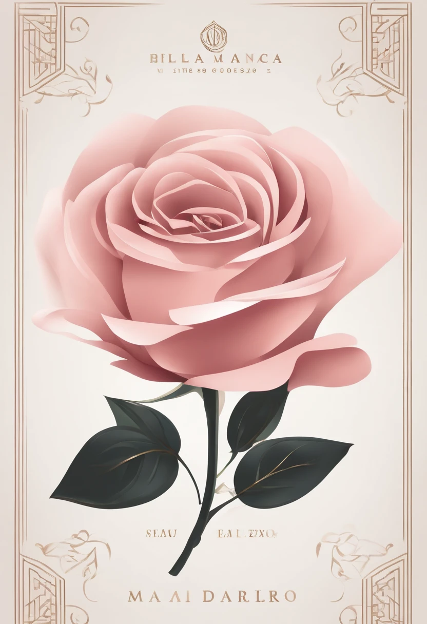 Logotipo:
Cor Principal: Rosa vibrante.
Graphic Elements: Uma rosa estilizada de linhas suaves e elegantes. The rose is designed in a modern way, with fluid petals that form a balanced composition.
Estilo: The logo is minimalist and sophisticated, with a touch of abstraction. Ele se destaca pela sua simplicidade e beleza.
Layout: The rose is in the center of the logo, Occupying most of the space, com detalhes delicados e intrincados.