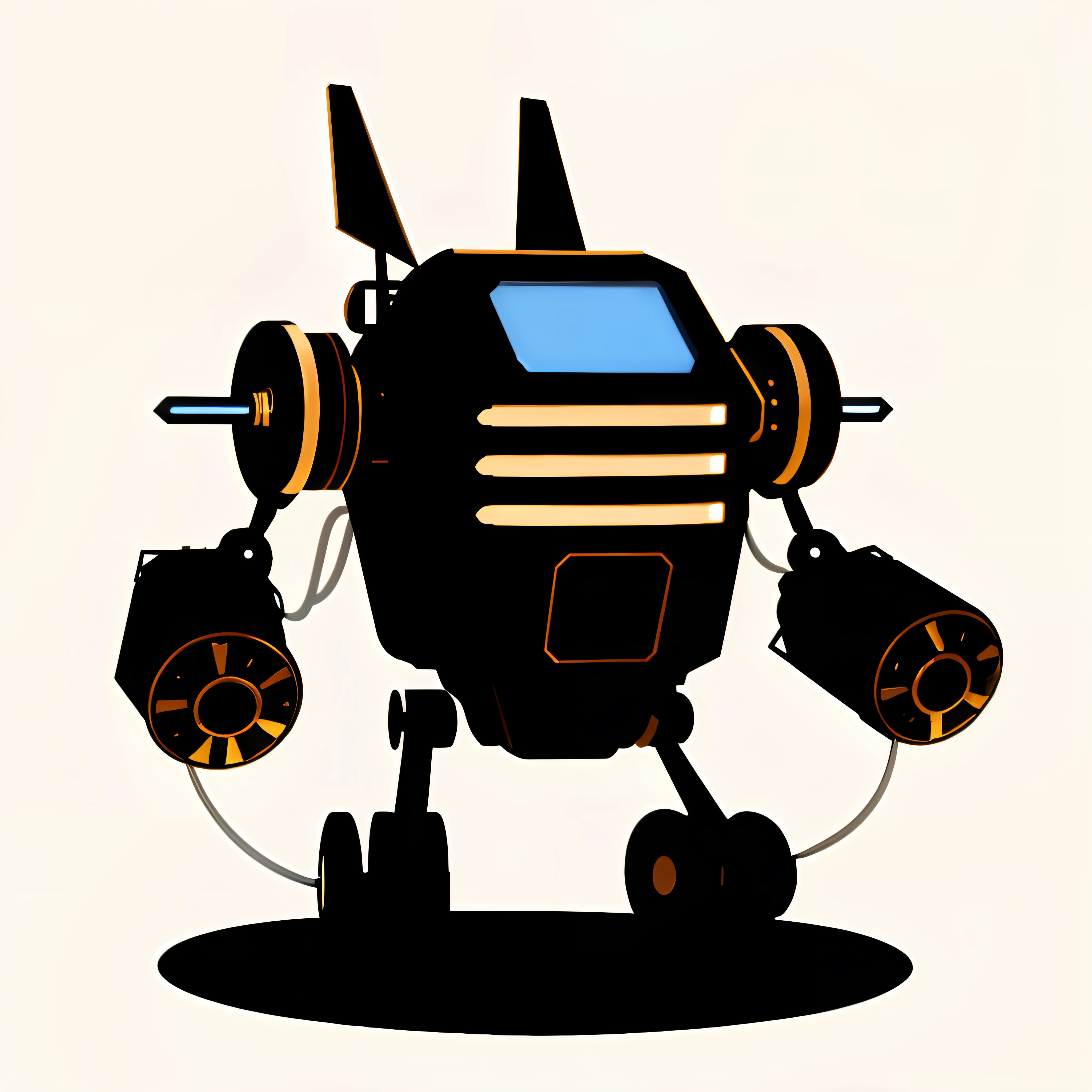 vintage vector robot