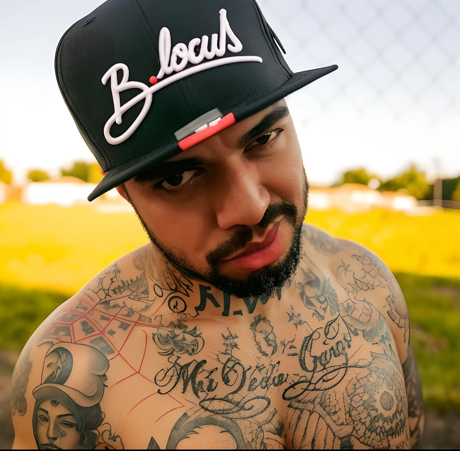 Homem com tatuagens no peito e no peito, Tiroteio de Sakuga, Tiroteio louco de Sakuga, Arms covered in gang tattoo, Usando tatuagens shipibo, tatuagens por toda a pele, grande floppa, Tatuado, Foto promocional, Coberto, homem tatuado, photo shoot, teddy fresh, goodlooking, Cubo de gelo, com tatuagem facial, poucas tatuagens