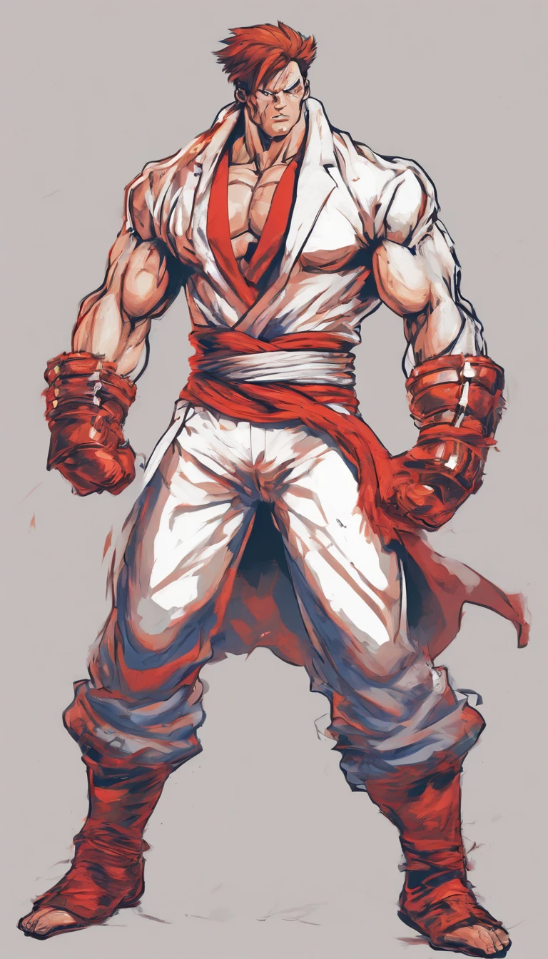 Man wearing metal gloves