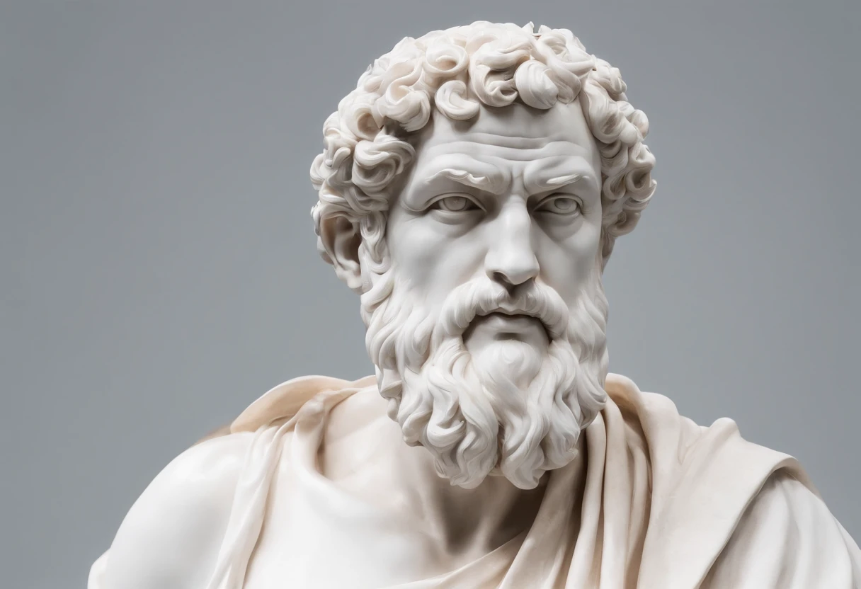 escultura, Statue of the philosopher Plato, Ancient Greece