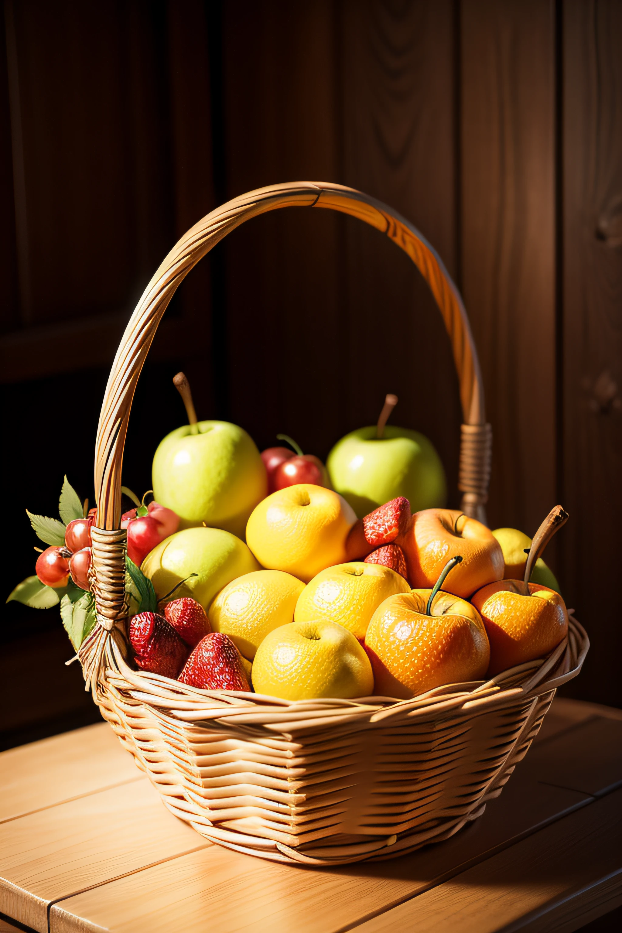 Fruit basket on the table