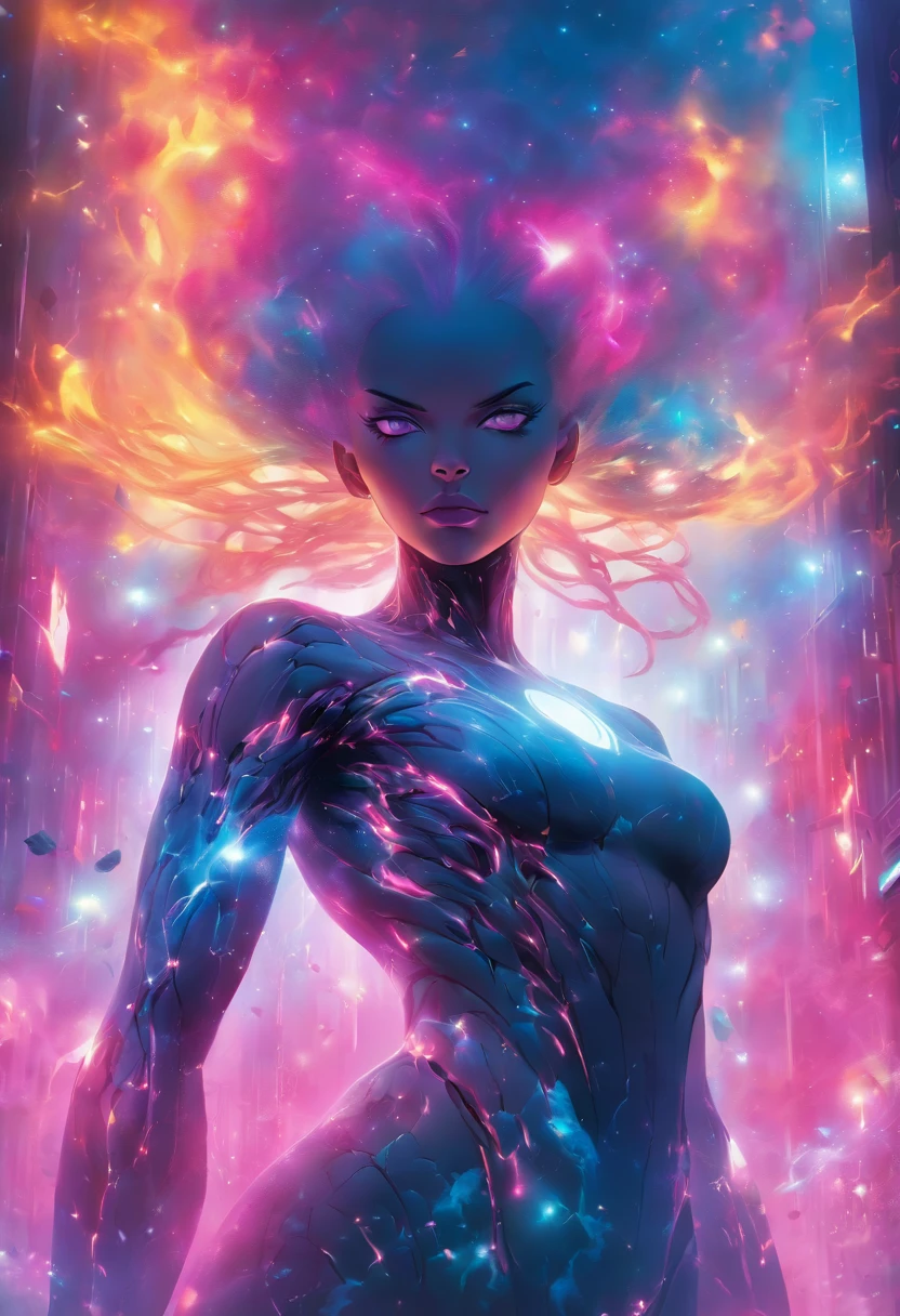 beautiful bald Cyborg Nebula from Marvel comics, ultra detailed artistic photography, midnight aura, night sky, dreamy, glowing, backlit, glamour, glimmer, shadows, oil on canvas, brush strokes, smooth, ultra high definition, 8k, unreal engine 5, ultra sharp focus, art by alberto seveso, artgerm, loish, sf, intricate artwork masterpiece, ominous, matte painting movie poster, golden ratio, trending on cgsociety, intricate, epic, trending on artstation, by artgerm, h. r. giger and beksinski, highly detailed, vibrant, production cinematic character render, ultra high quality model