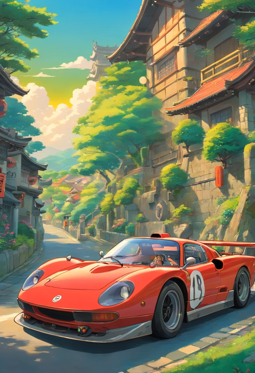 japonese race car animed
