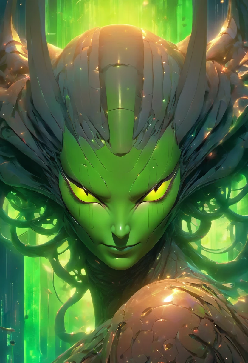 Mantis from Marvel comics, ultra detailed artistic photography, midnight aura, night sky, dreamy, glowing, backlit, glamour, glimmer, shadows, oil on canvas, brush strokes, smooth, ultra high definition, 8k, unreal engine 5, ultra sharp focus, art by alberto seveso, artgerm, loish, sf, intricate artwork masterpiece, ominous, matte painting movie poster, golden ratio, trending on cgsociety, intricate, epic, trending on artstation, by artgerm, h. r. giger and beksinski, highly detailed, vibrant, production cinematic character render, ultra high quality model