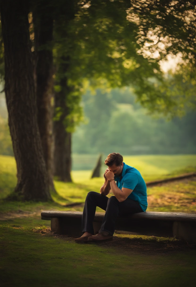 A lazy person sits without doing anything