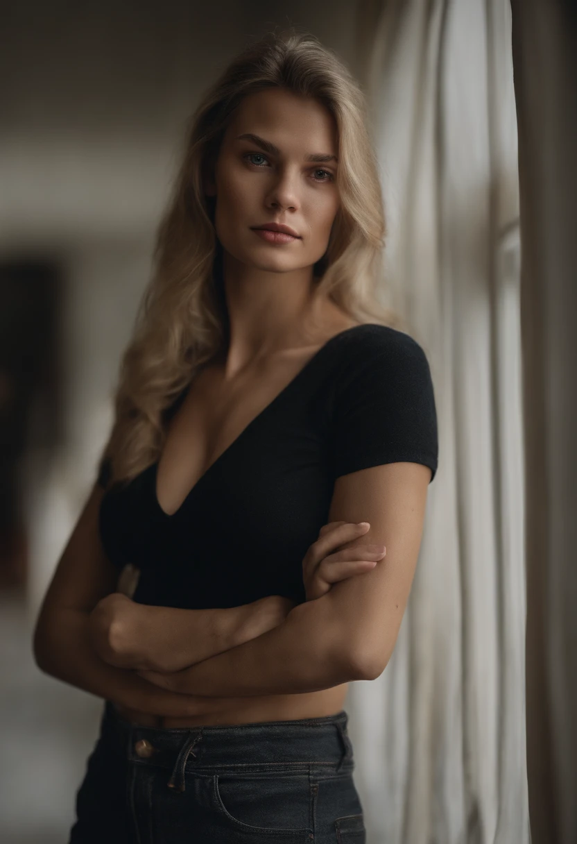 editorial photograph of a 22 year old woman), (highly detailed face:1.4) (smile:0.7) (background inside dark, moody, private study:1.3) POV, by lee jeffries, nikon d850, film stock photograph ,4 kodak portra 400 ,camera f1.6 lens ,rich colors ,hyper realistic ,lifelike texture, dramatic lighting , cinestill 800, jaw dropping beauty,nsfw big natural size breasts, young goddess no underwear,white linen gym shorts:1.3) full nude body,big fat pussy