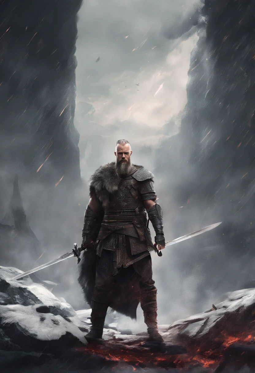 Image of Ragnar in a sword confrontation with the cinematic Sovereign Fro