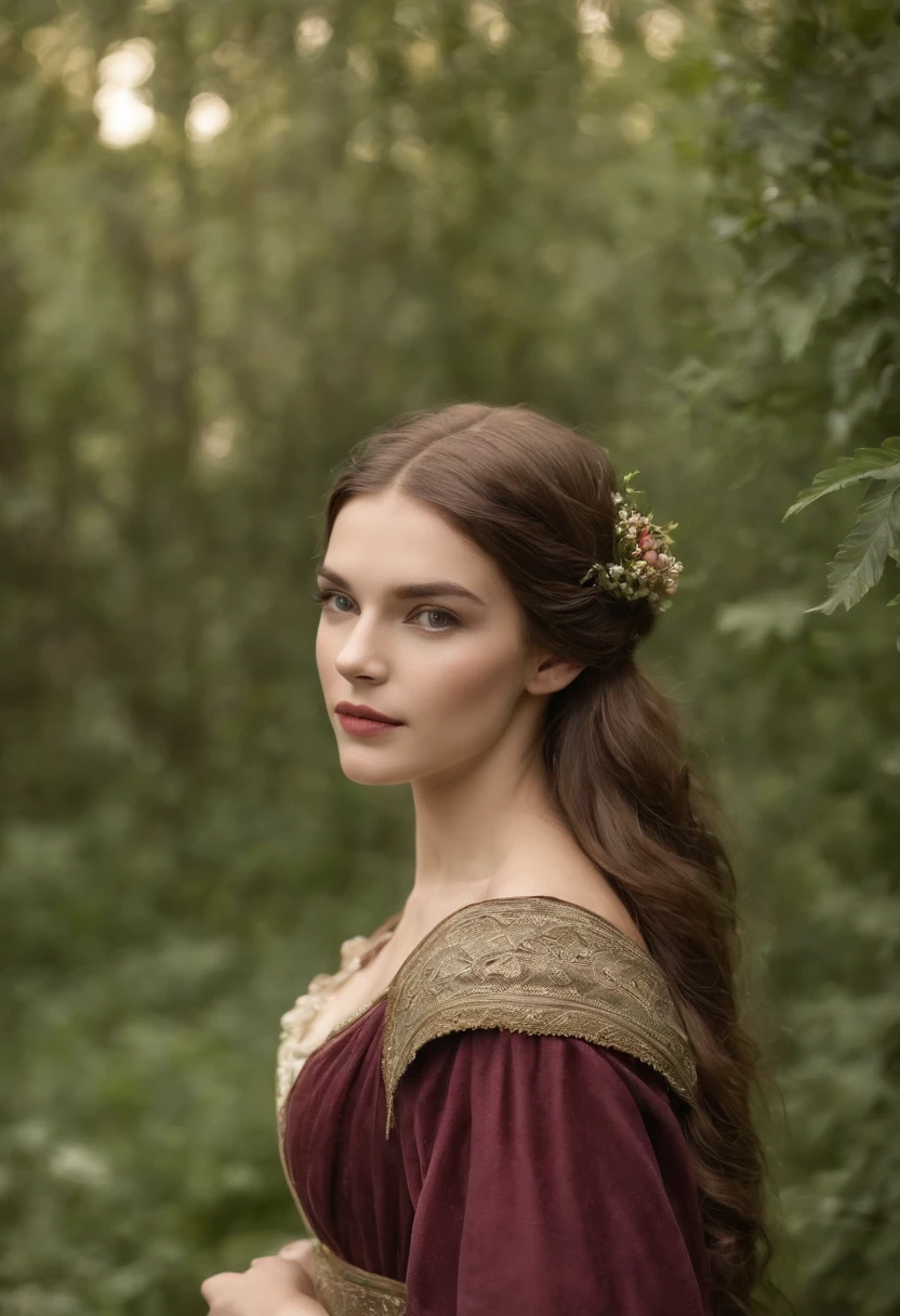 (((uma ferida avermelhada profunda atravessa sua bochecha esquerda))) tez justa, mulher em torno de 19 anos, cabelos brancos naturais, olhos verdes distintos, vestindo kohl, slender and graceful, Beautiful, luz de velas em um ambiente medieval, Ultra sharp focus, tiro realista, roupas femininas medievais, cores tetradicas (cicatriz:1.4)