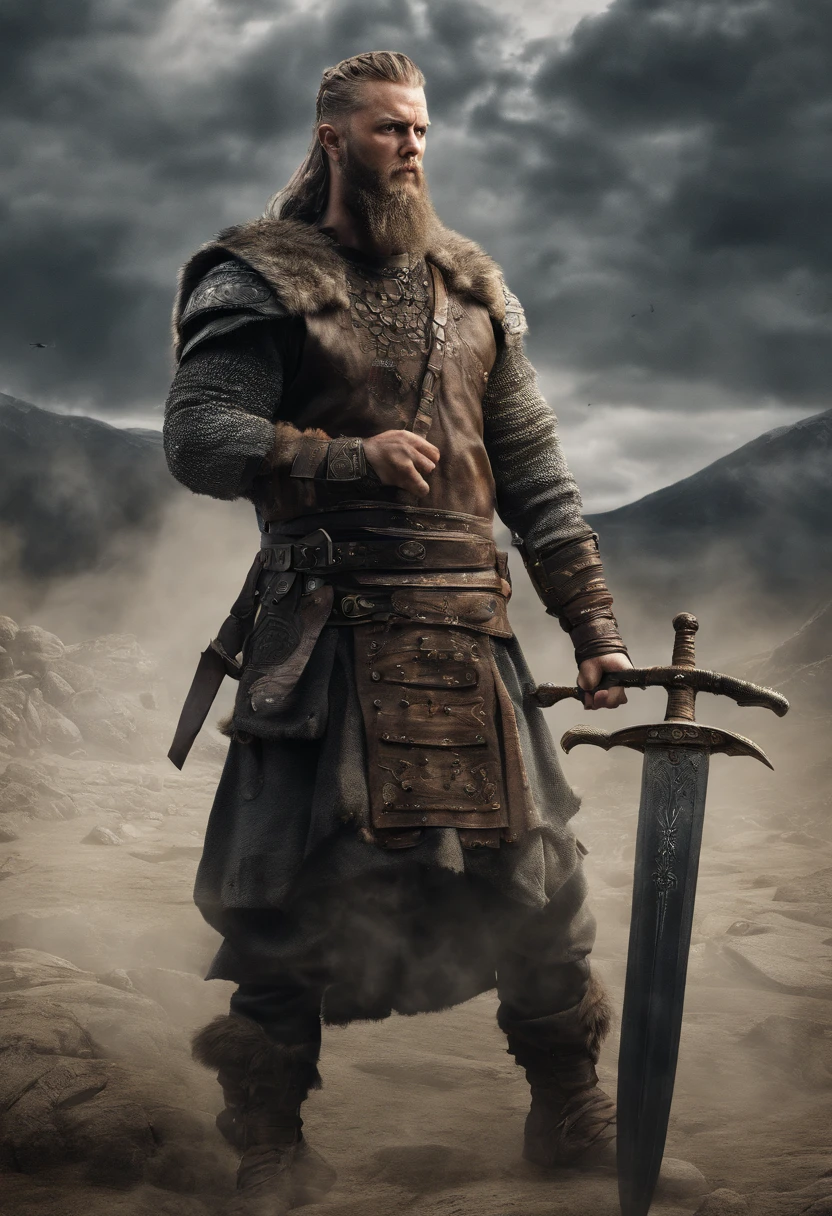 Image of Ragnar in a sword confrontation with the cinematic Sovereign Fro