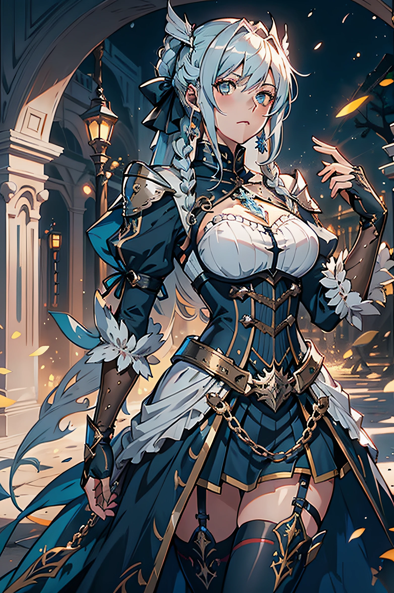 Un primer plano de una mujer con un vestido con una espada, Cushart Krenz Key Art Femenino, Artoria pendragon, destino / stay night, Artoria pendragon cabello dorado, armadura dorada, pose heroica, Tendencias en ArtStation Pixiv, Artgerm extremadamente detallado, Gran Orden del Destino, Detalles finos. girls frontline, inspirado por Li Chevalier, Estilo anime como el destino/stay night, Arte Oficial