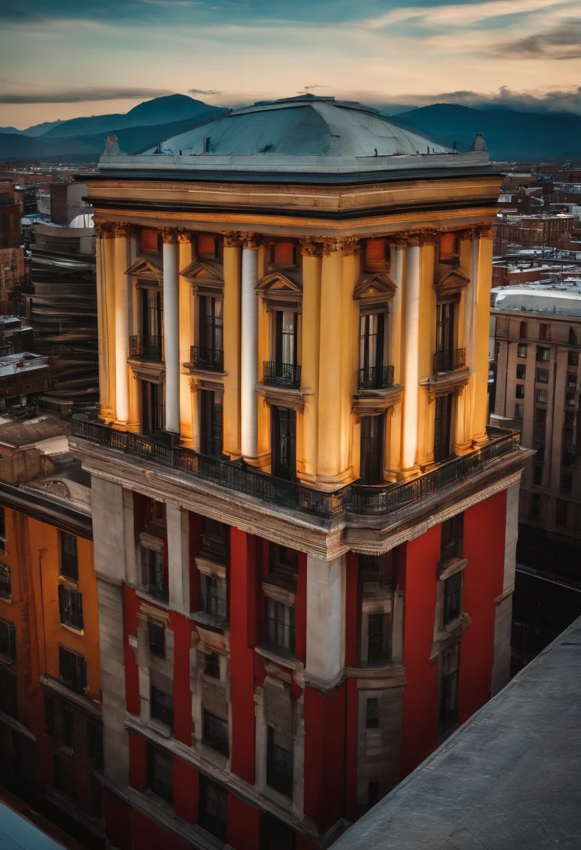 View from above a building