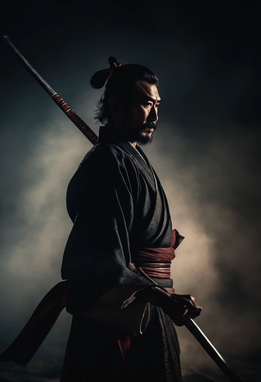 samurai holding a naginata