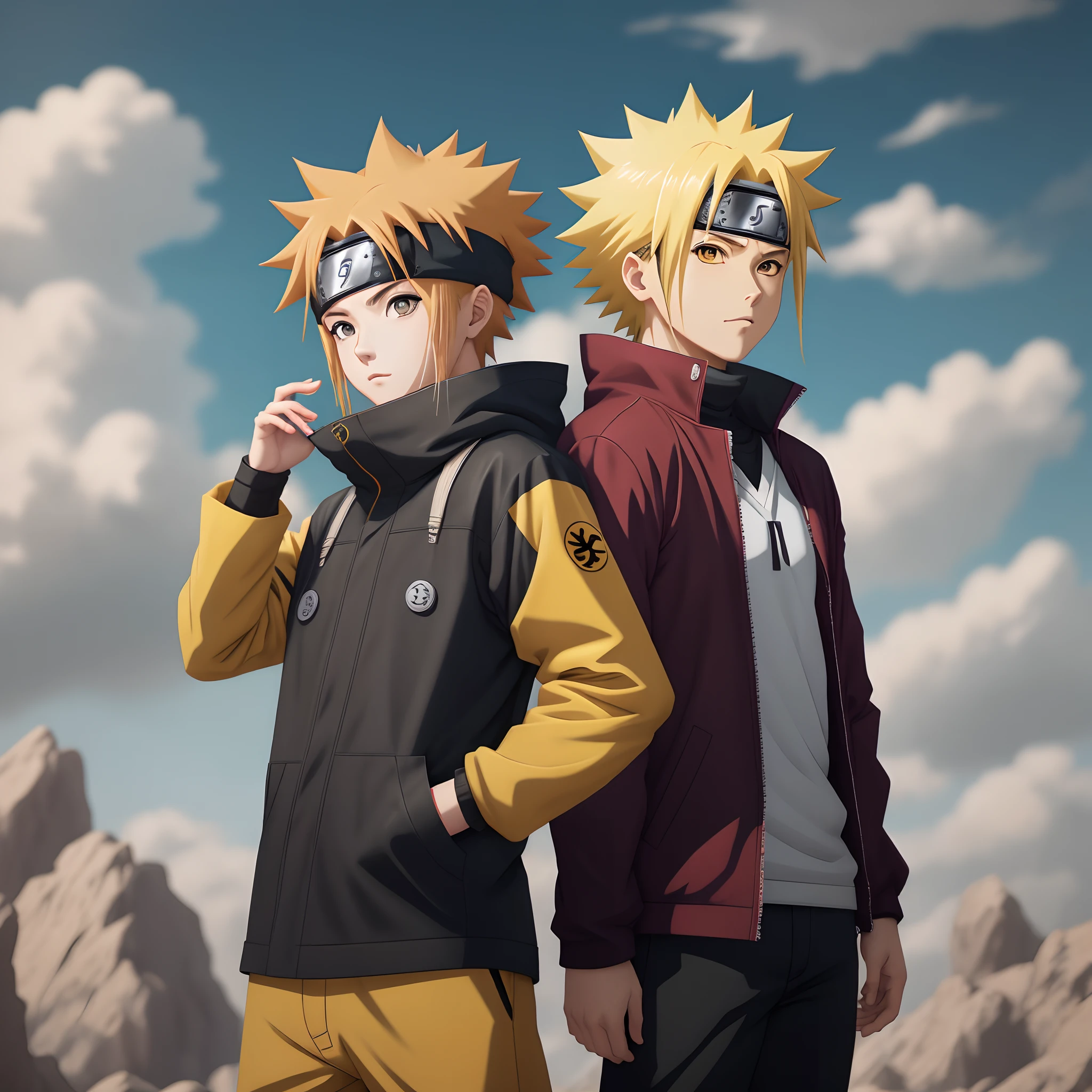 Personagem de anime com cabelo amarelo e olhos azuis em uma roupa preta, naruto artstyle, badass anime 8 k, naruto uzumaki, estilo anime 4K, 4k anime wallpapers, Anime Wallpaper 4k, Anime Art Wallpaper 8K, Anime Art Wallpaper 4K, Anime Art Wallpaper 4K, arte de anime limpa e detalhada, arte de anime digital detalhada, Papel de parede anime 4k